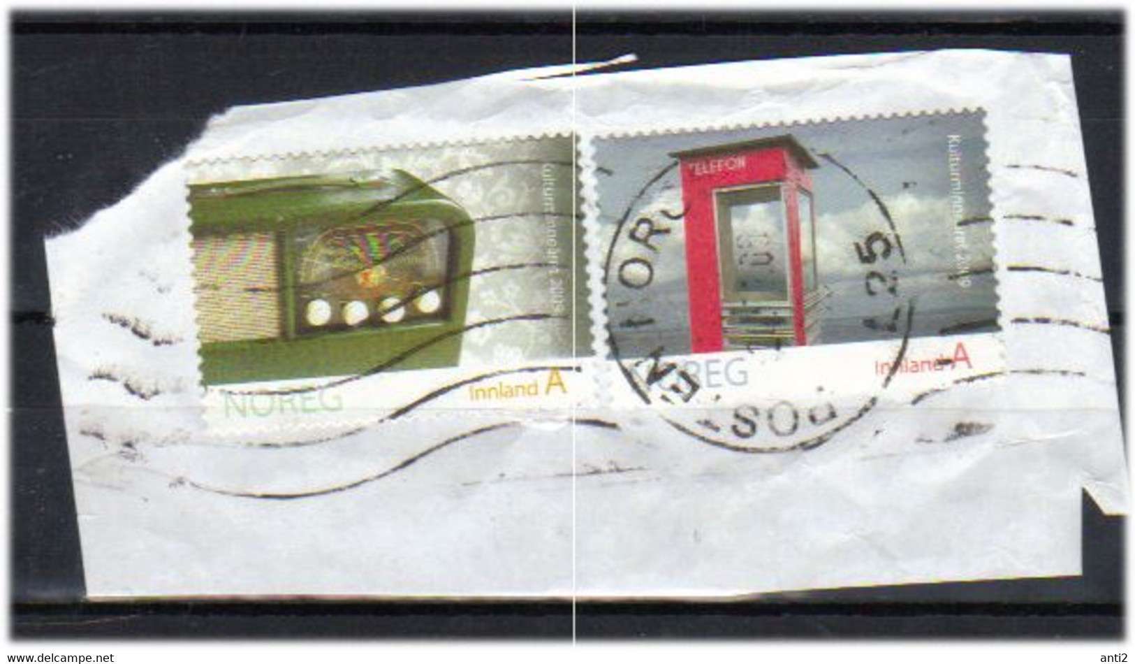 Norway 2009 Cultural Monument Year, Kurer Radio, Telephone Bos.  Mi 1691-1692 Cancelled On Paper - Lettres & Documents