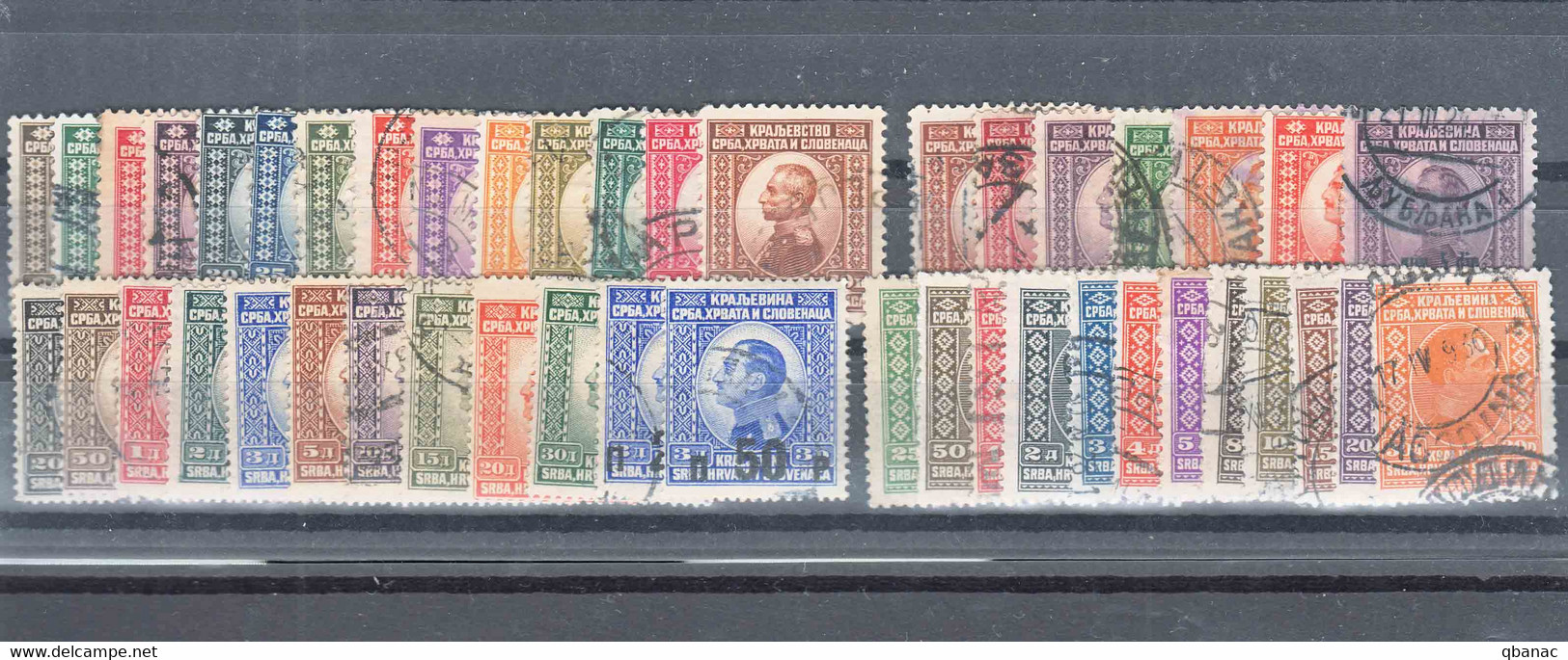 Yugoslavia Kingdom 1921,1923,1924 And 1926 Several Complete Used Sets - Gebruikt