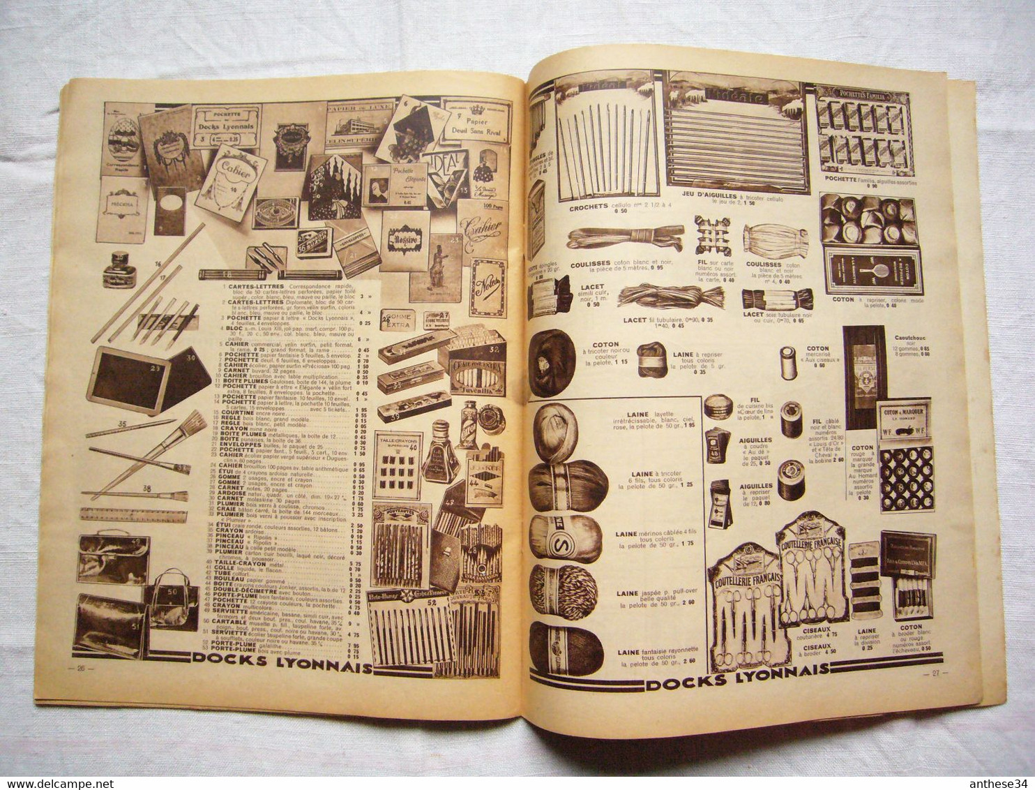 Catalogue Pub 1935 Les Docks Lyonnais Primes - Reclame