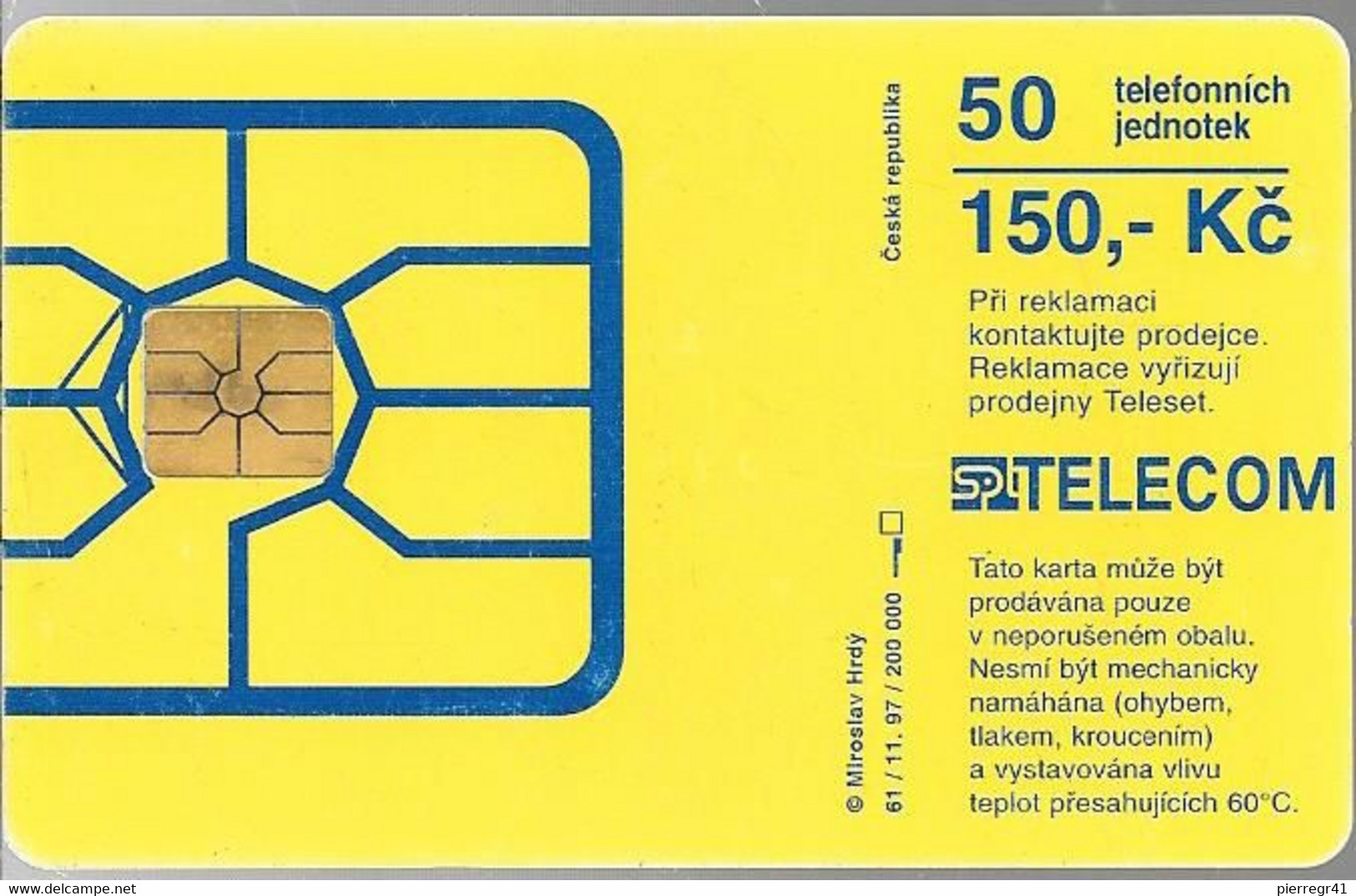 CARTE²-1998-TCHECOSLOVAQUIE-PUCE-GEM-CALENDRIER 1998-Utilisé-TBE - Checoslovaquia