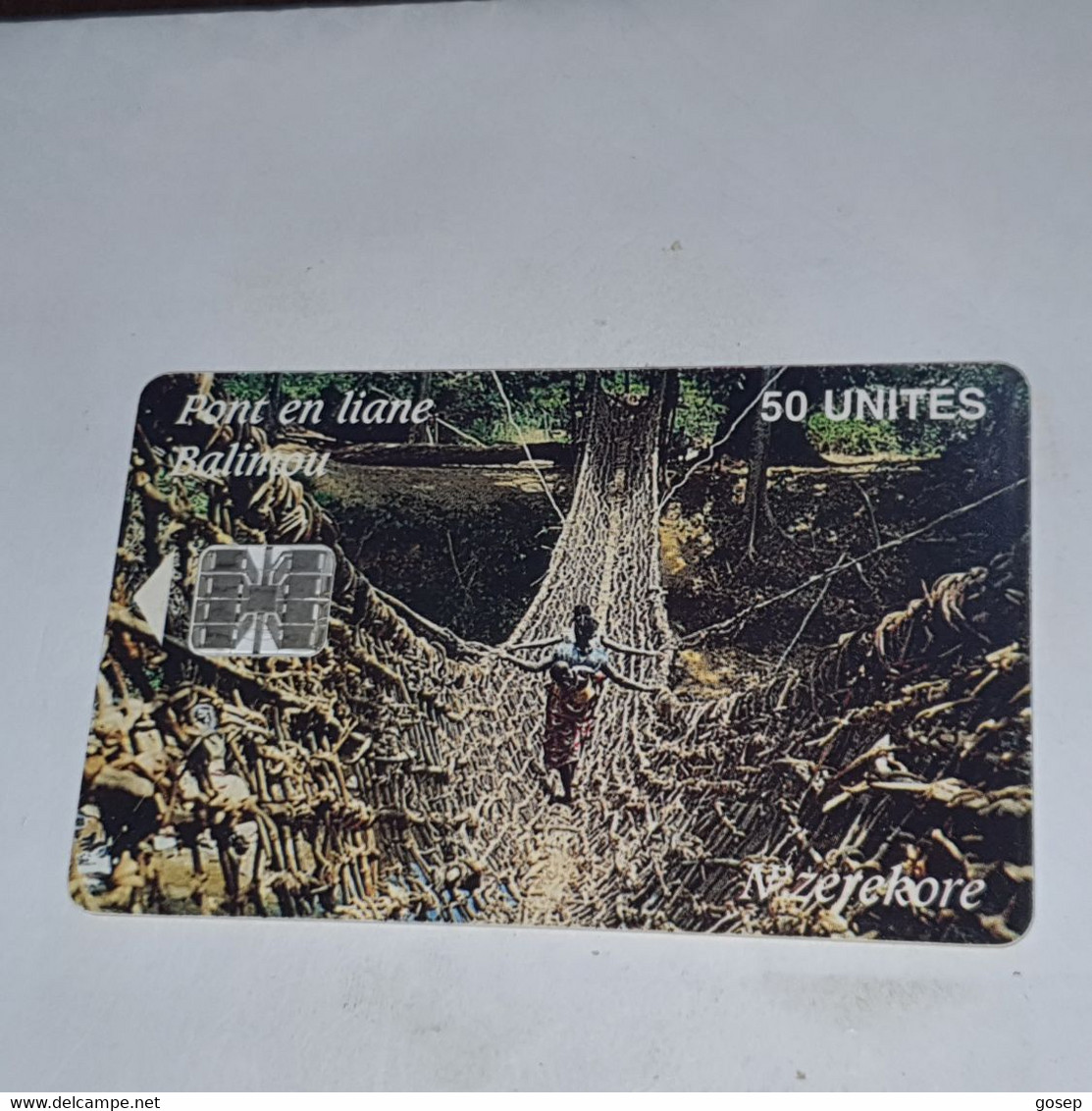 Guinea-(GN-SOT-0013A)-pont En Liane-(11)(50units)(00644172)-used Card+1card Prepiad/gift Free - Guinée