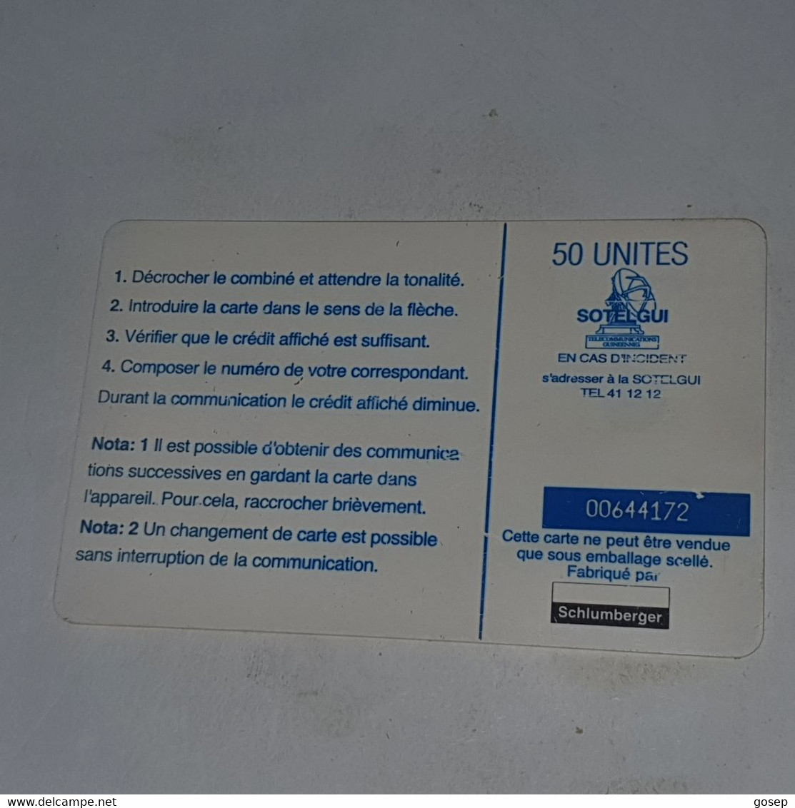 Guinea-(GN-SOT-0013A)-pont En Liane-(11)(50units)(00644172)-used Card+1card Prepiad/gift Free - Guinée