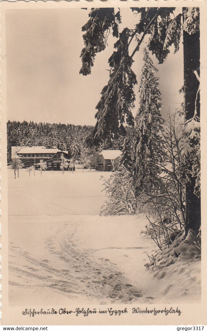 1516) FISCHERBAUDE - OBER HOLZHAU Im Erzgebirge - - Sehr Schöne Alte VARIANTE TOP !! Verschneit - Oberholzhau (Erzgeb.)