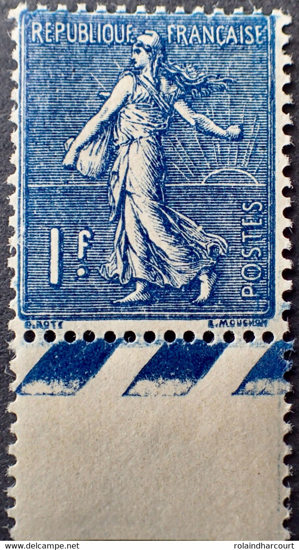 R1491/236 - 1924/1932 - TYPE SEMEUSE LIGNEE - N°205a Bleu-noir NEUF** BdF - Cote (2020) : 175,00 € - 1903-60 Semeuse Lignée