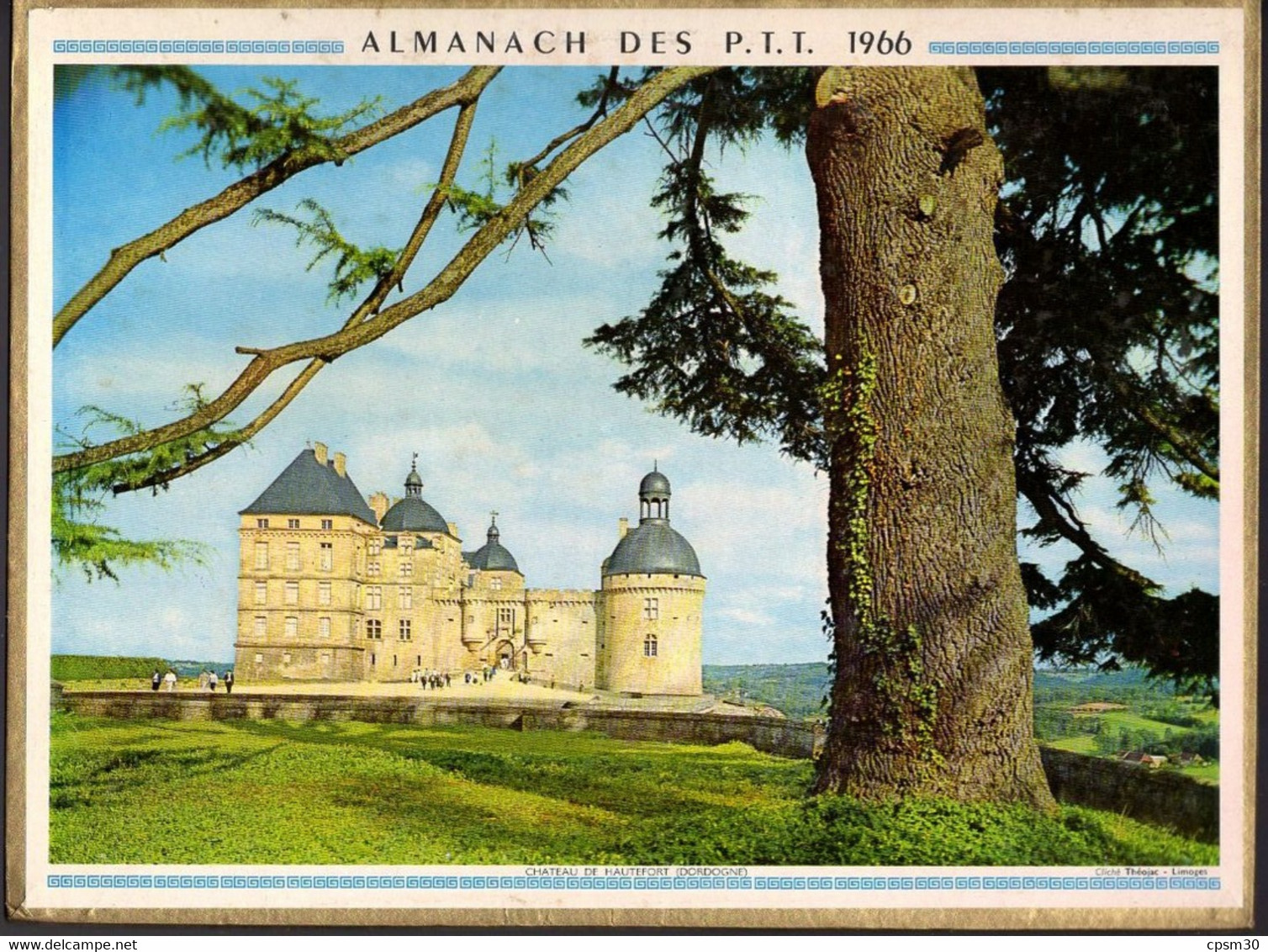 CALENDRIER GF 1966 - Les Antiques De St Rémy De Provence, Chateau De Hautefort 24 D, Imprimeur Oller (calendrier Double) - Grand Format : 1961-70