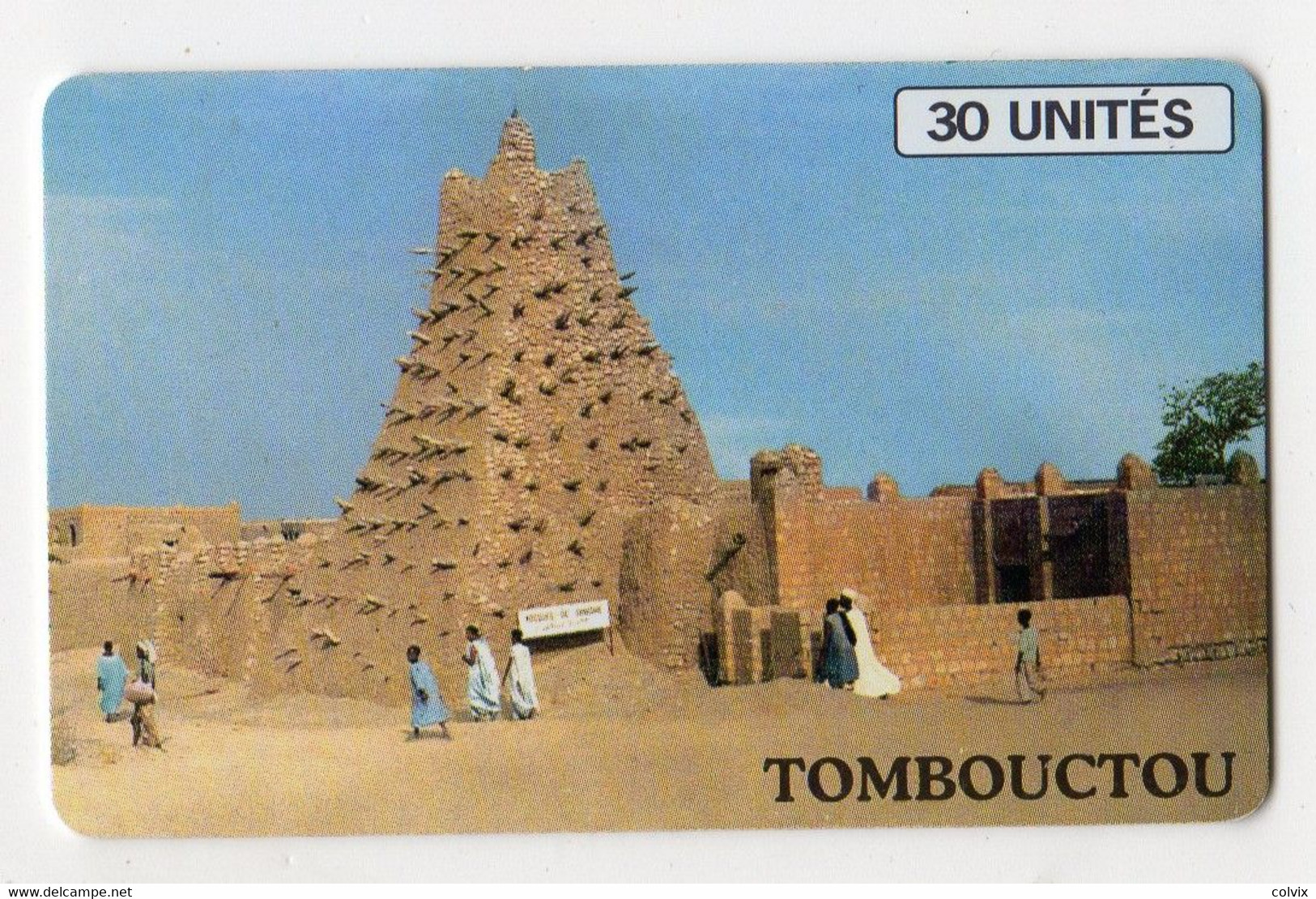 MALI REF MV CARDS MAL-28 30U TOMBOUCTOU (au Verso Logo Schlumberger NOIR) - Mali