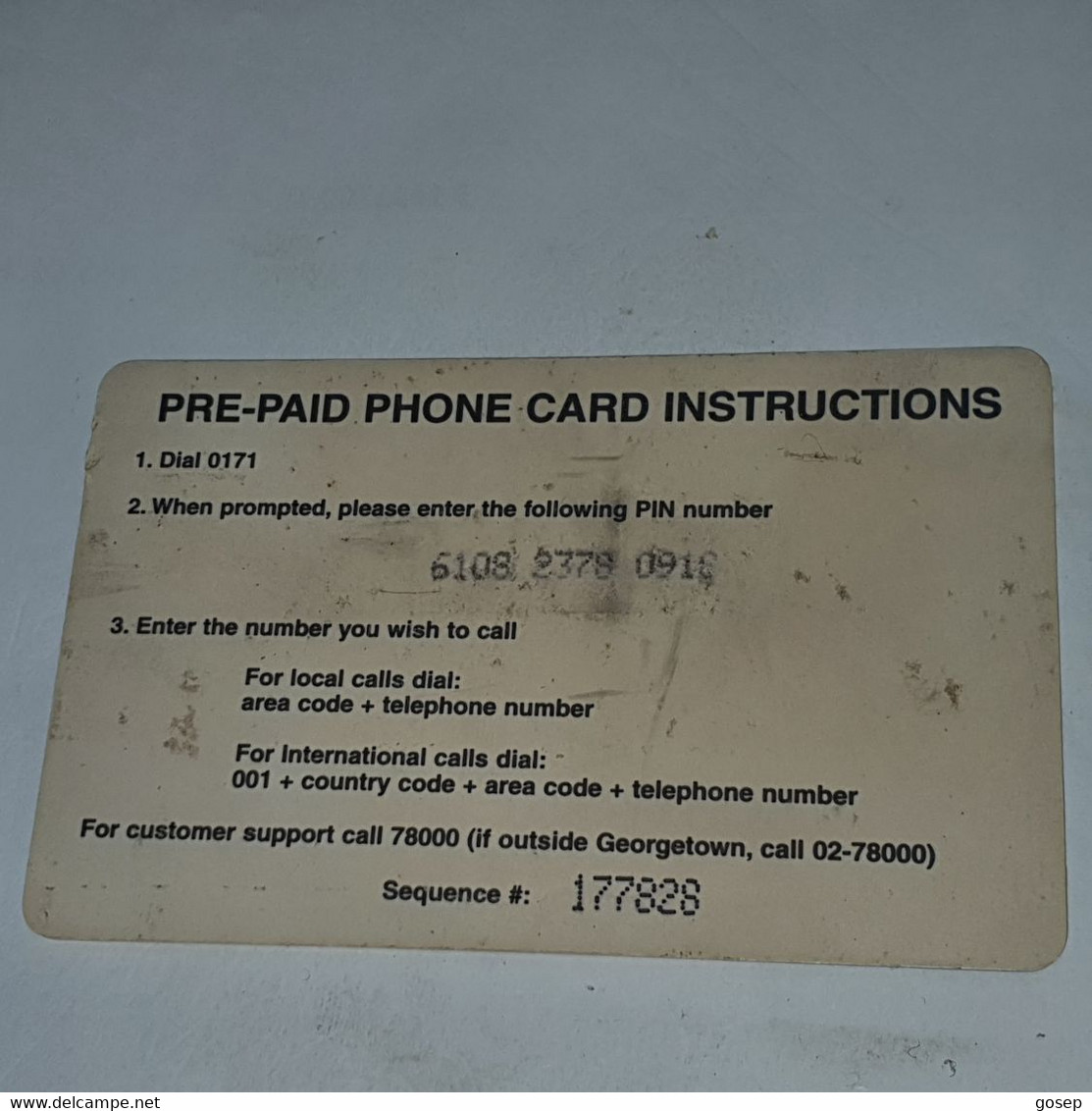 Guyana-(GY-GTT-0003A)improving Telecommunications-(1)($2.000)(6108-2378-0918)-used Card+1card Prepiad/gift Free - Guyana