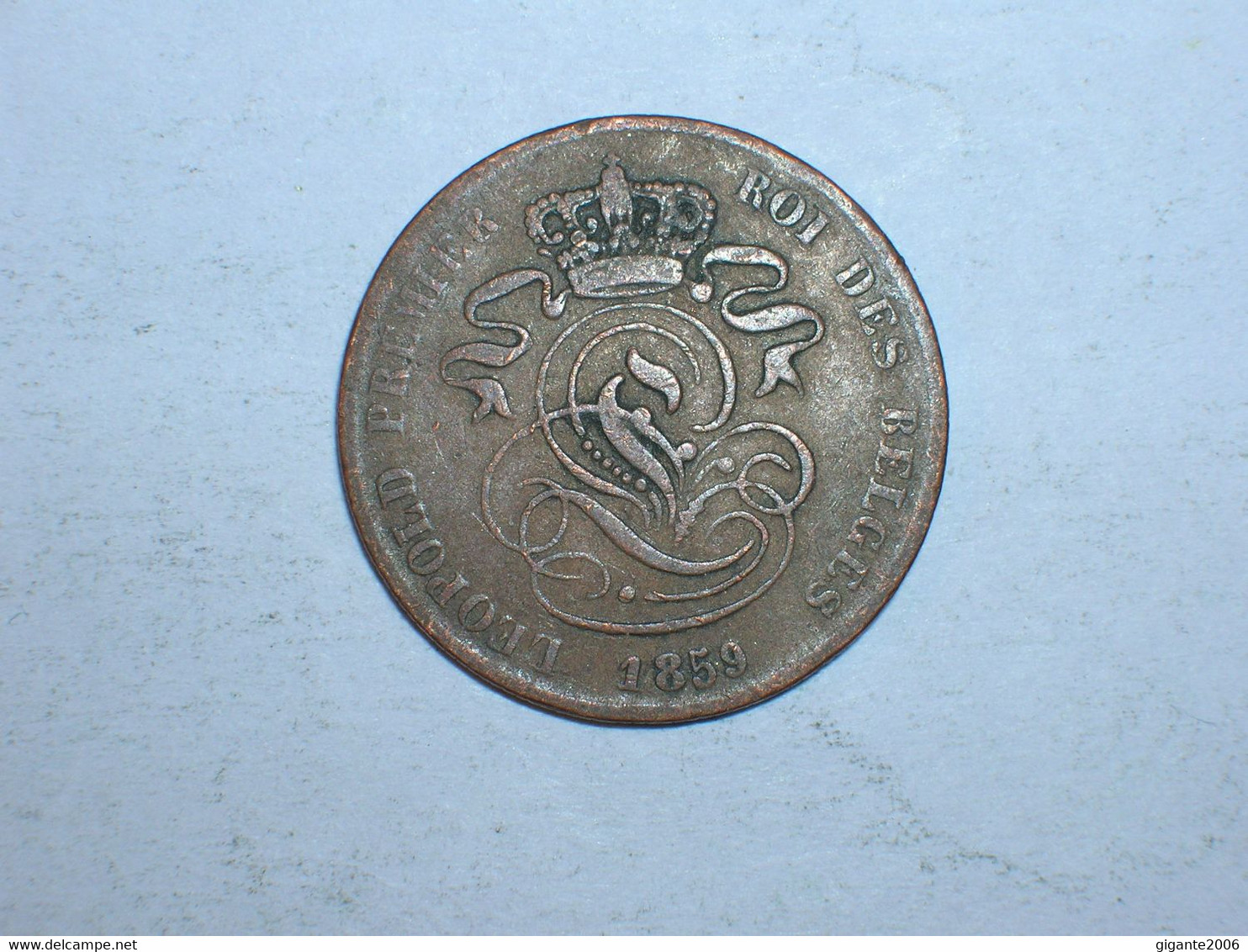 BELGICA 2 CENTIMOS 1859 (9196) - 2 Cents