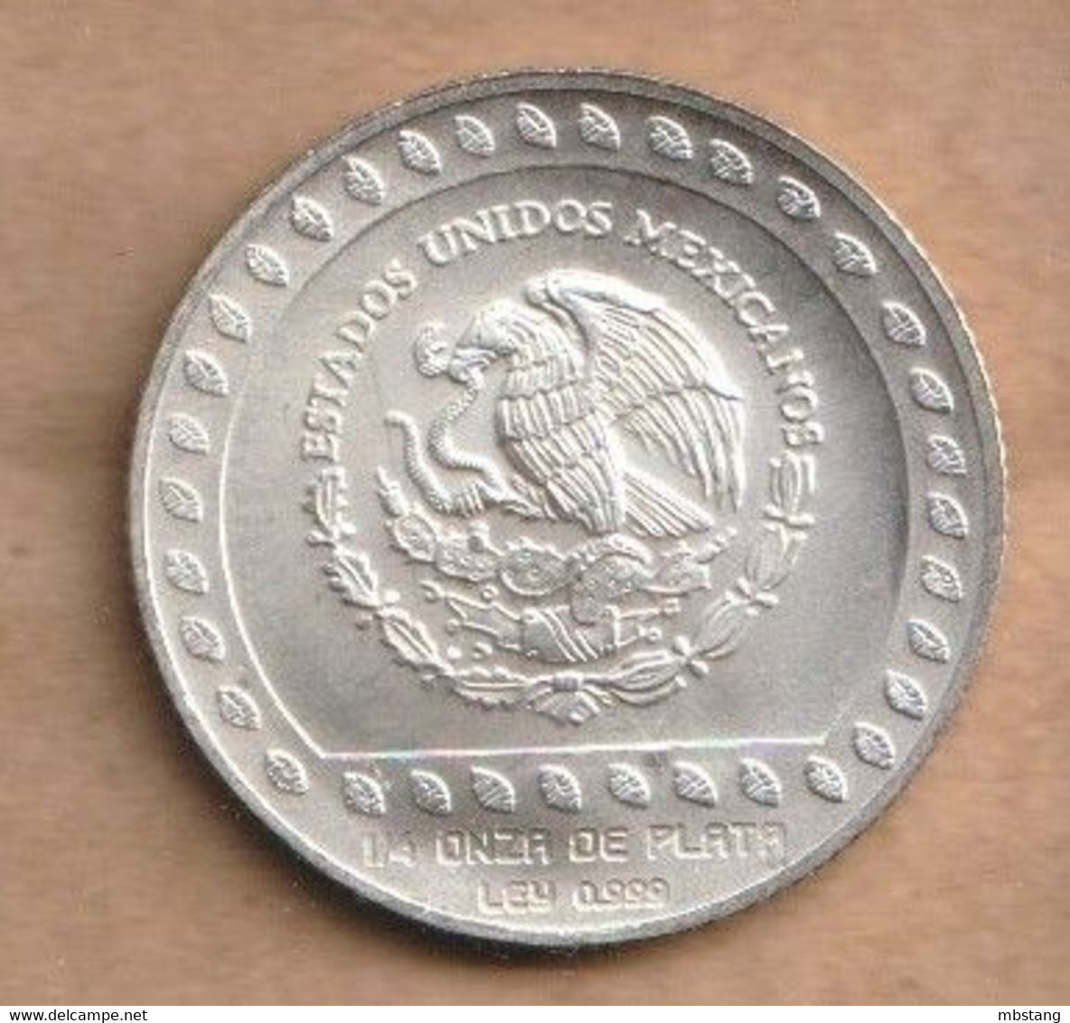 MEXICO 25 Pesos / ¼ Onza (Eagle Warrior) 1992  Silver (.999) • 7.7758 G • ⌀ 27 Mm KM# 554 - Mexique