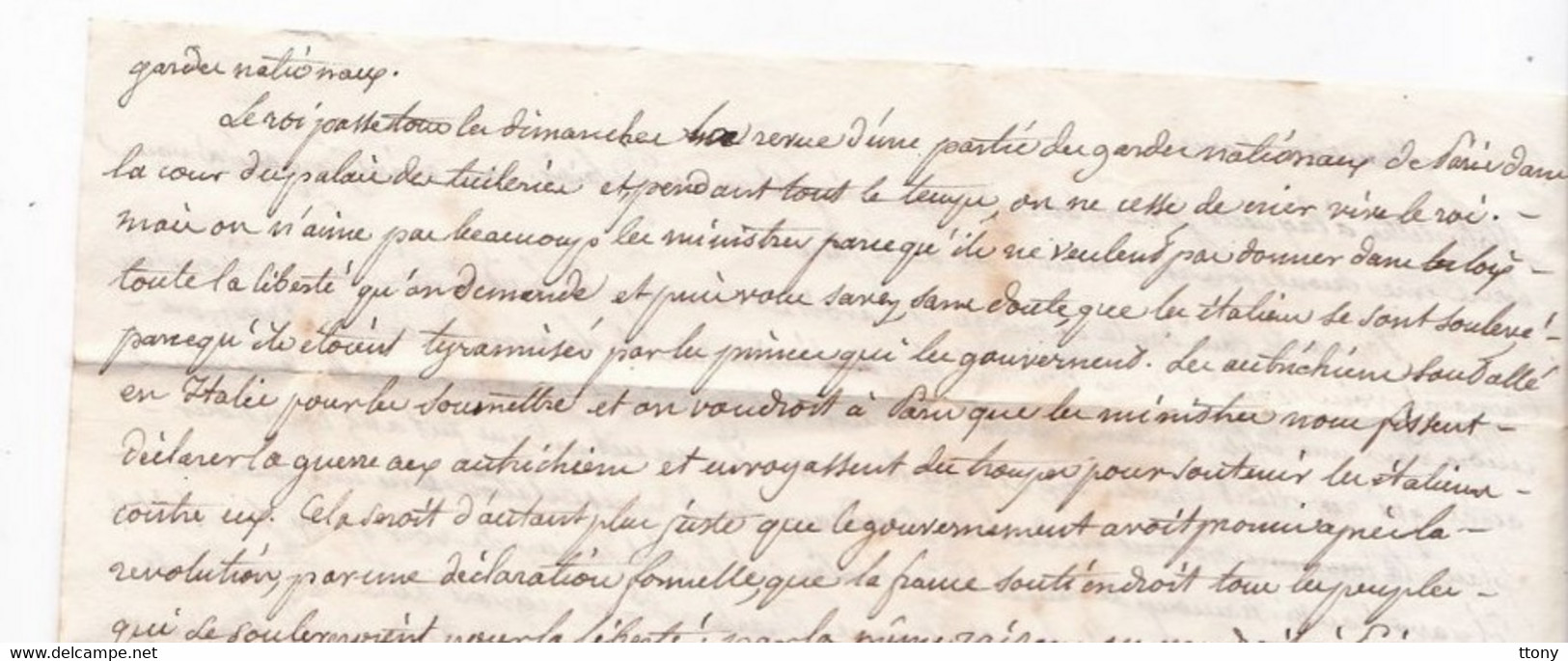 Une Lettre Avril 1831 Sujet Intéressant  à Paris!  Voir  Description    Id Noir    Destination Maire De Boyer ( Loire ) - 1801-1848: Precursors XIX