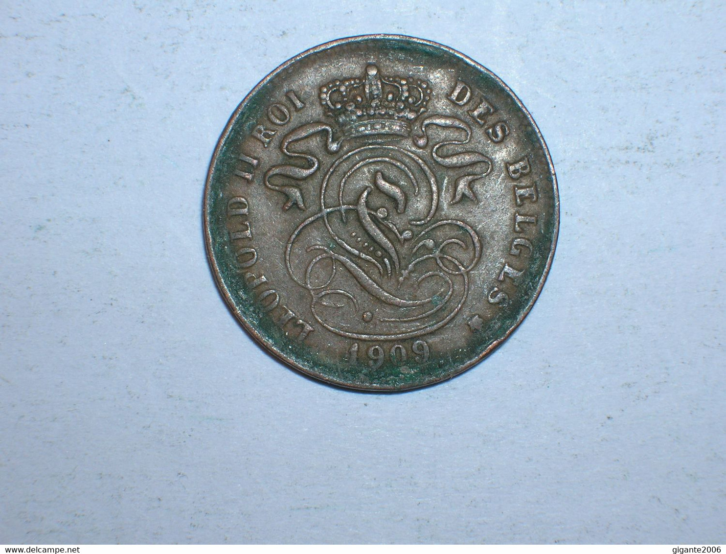 BELGICA 2 CENTIMOS 1909 FR (9211) - 2 Cents