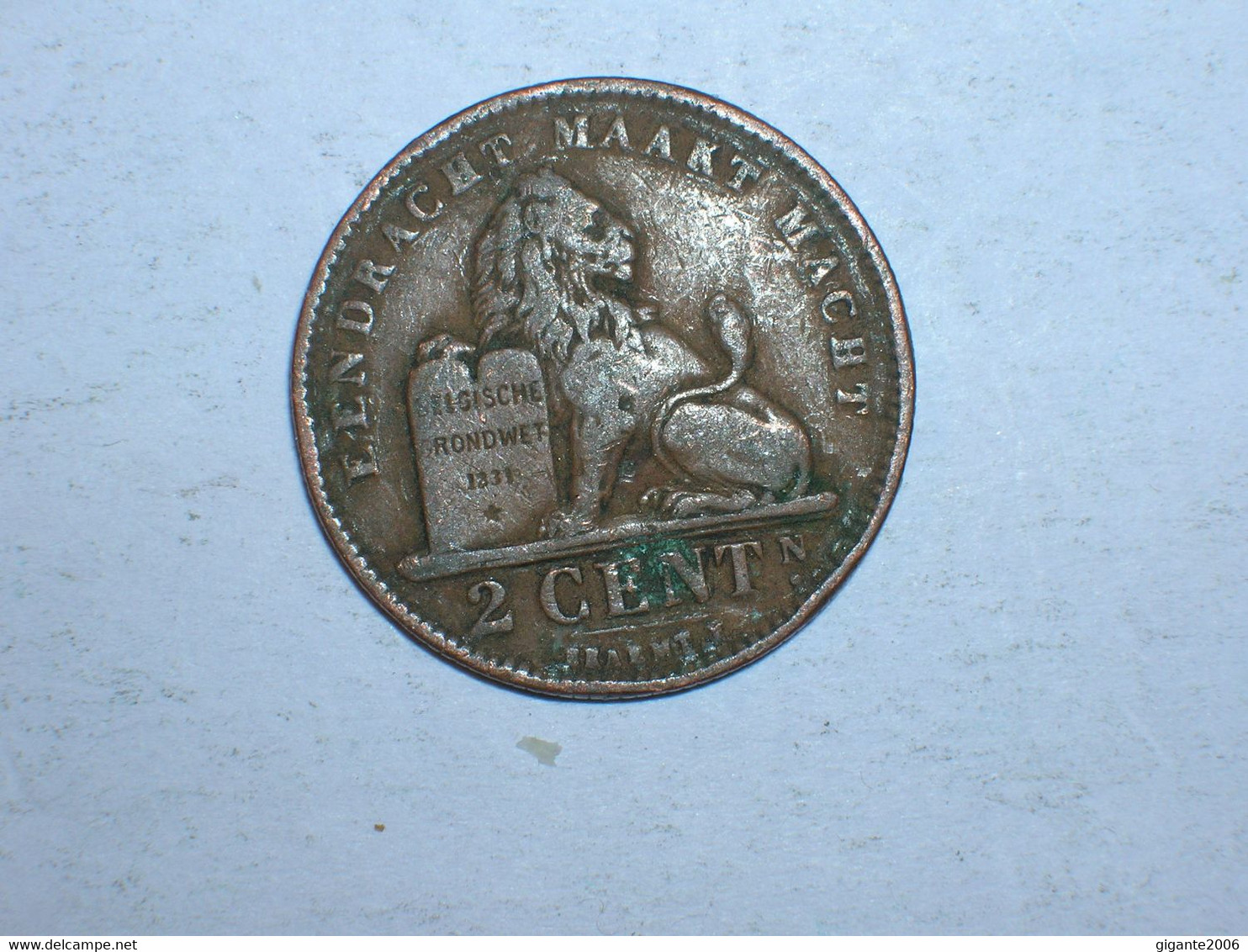 BELGICA 2 CENTIMOS 1911 FL (9214) - 2 Cents