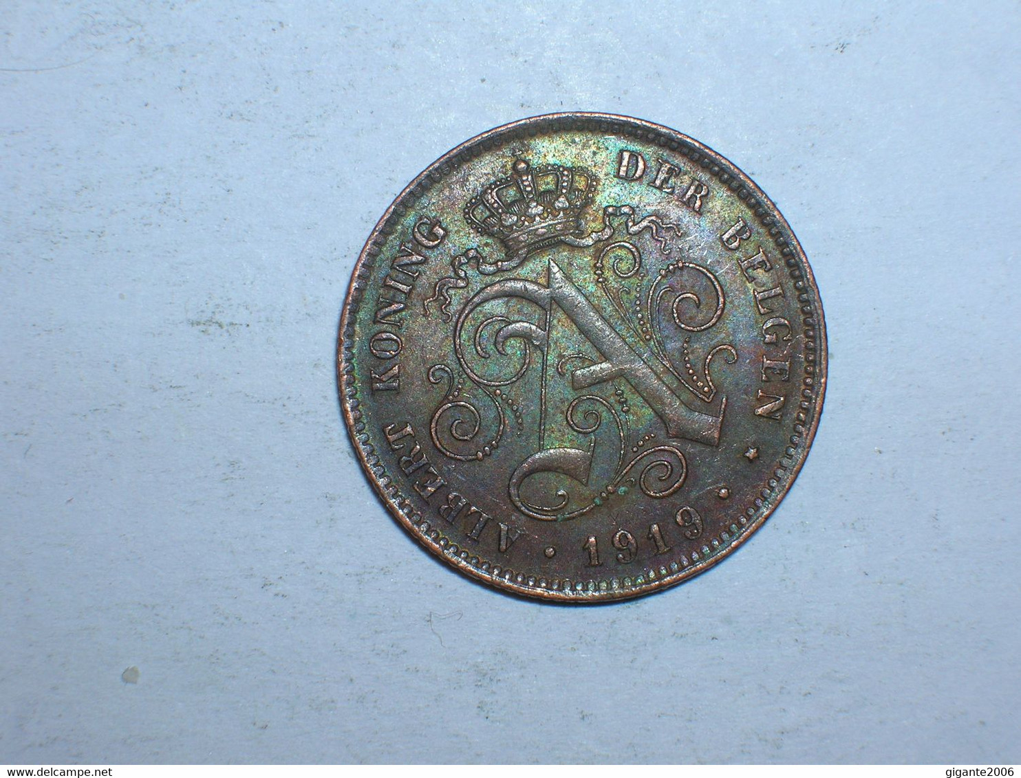 BELGICA 2 CENTIMOS 1919 FL (9216) - 2 Cents