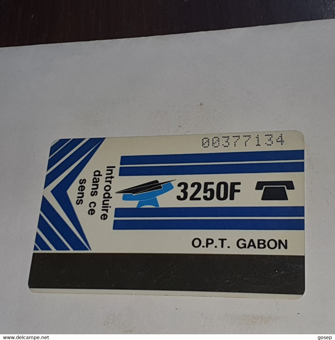 Gabon-(GAB-06)-new Logo-white Reverse-(3)-(3250f)-(00377134)-used Card+1card Prepiad/gift Free - Gabun