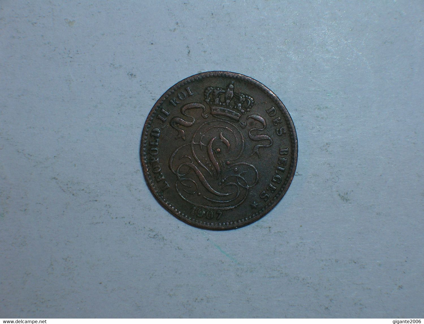 BELGICA 1 CENTIMO 1907 FR (9242) - 1 Centime