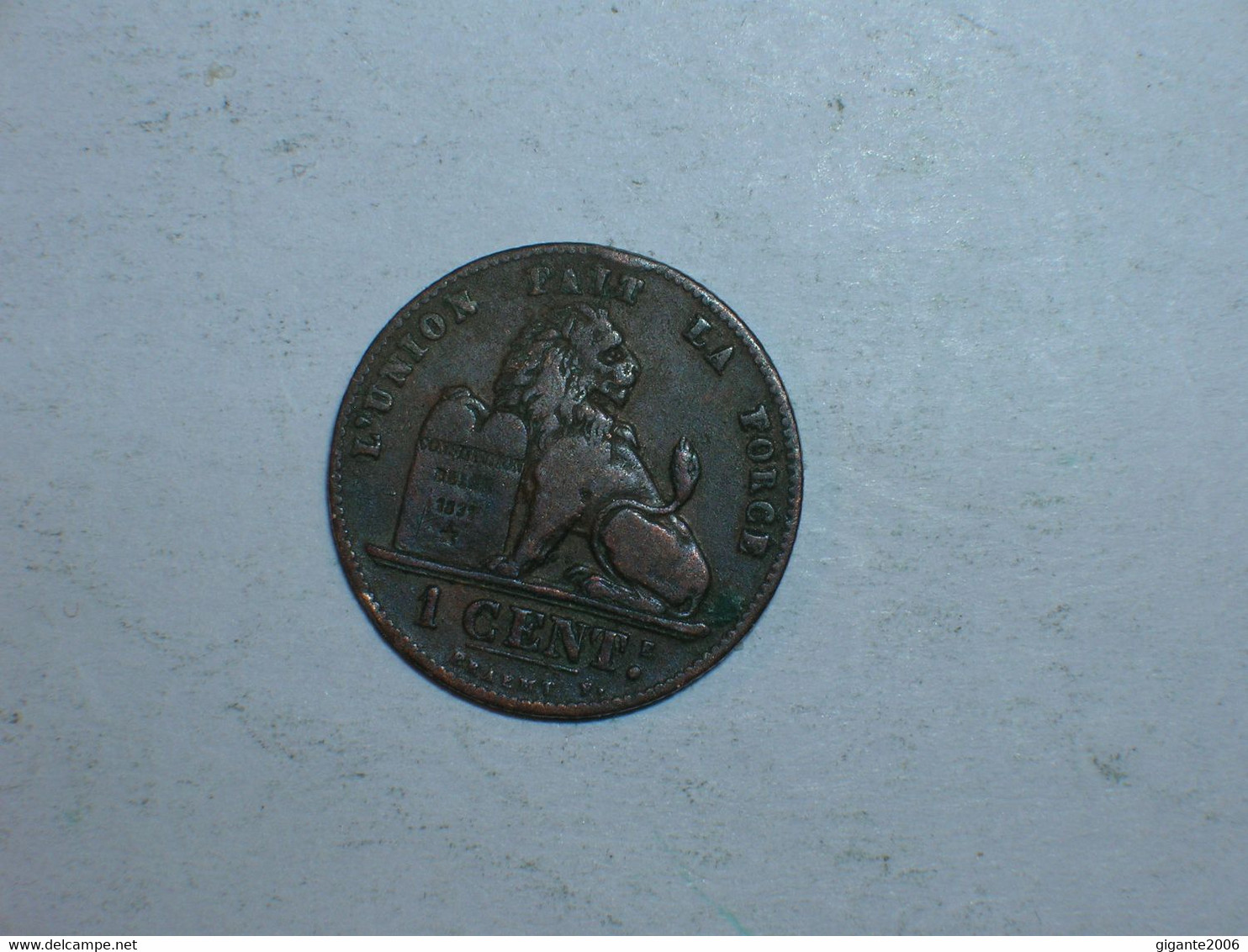 BELGICA 1 CENTIMO 1907 FR (9242) - 1 Cent