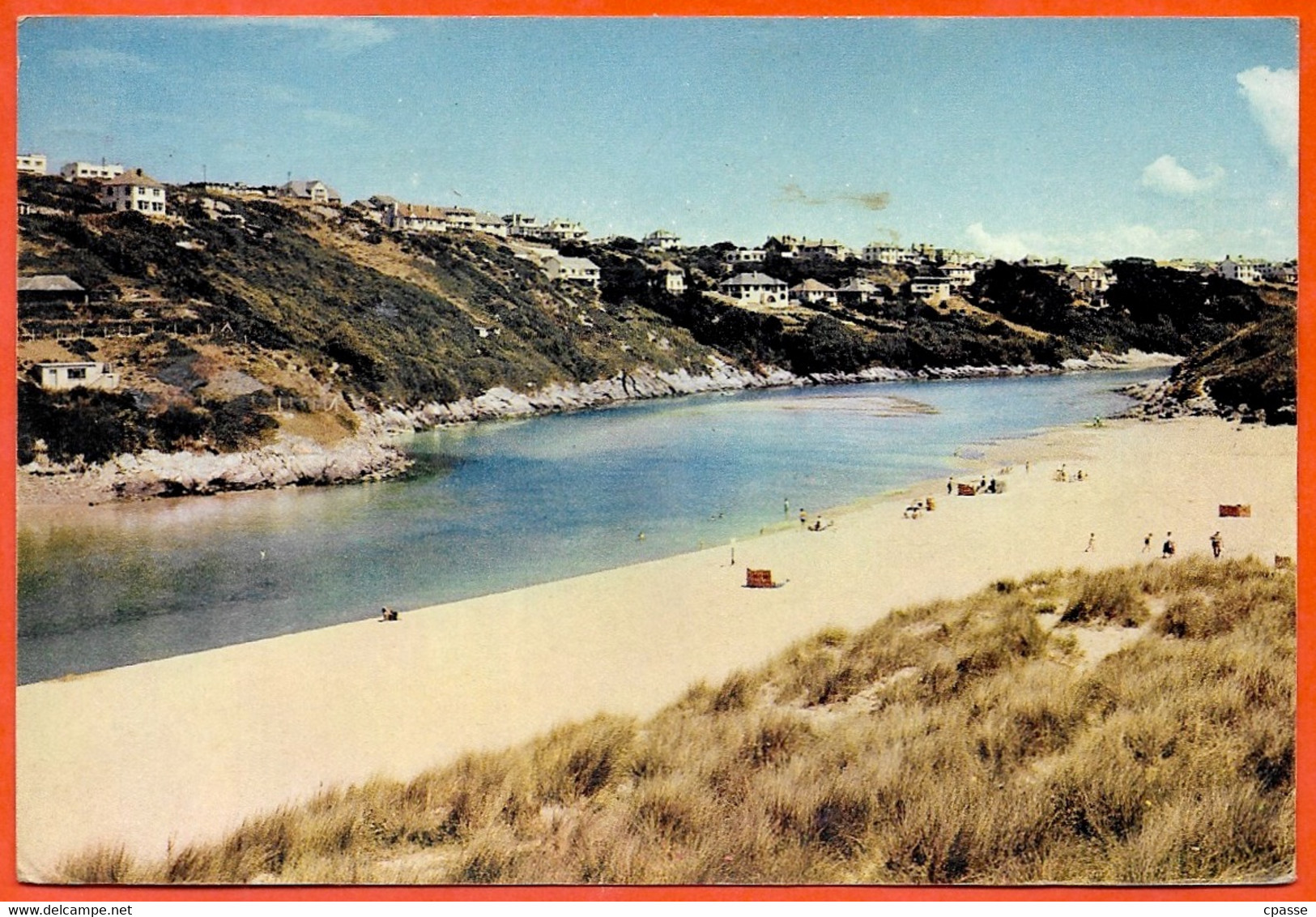 CPSM Post Card The Beach, Crantock, Cornwall. This View Shows The Area West Of NEWQUAY - Scilly Isles