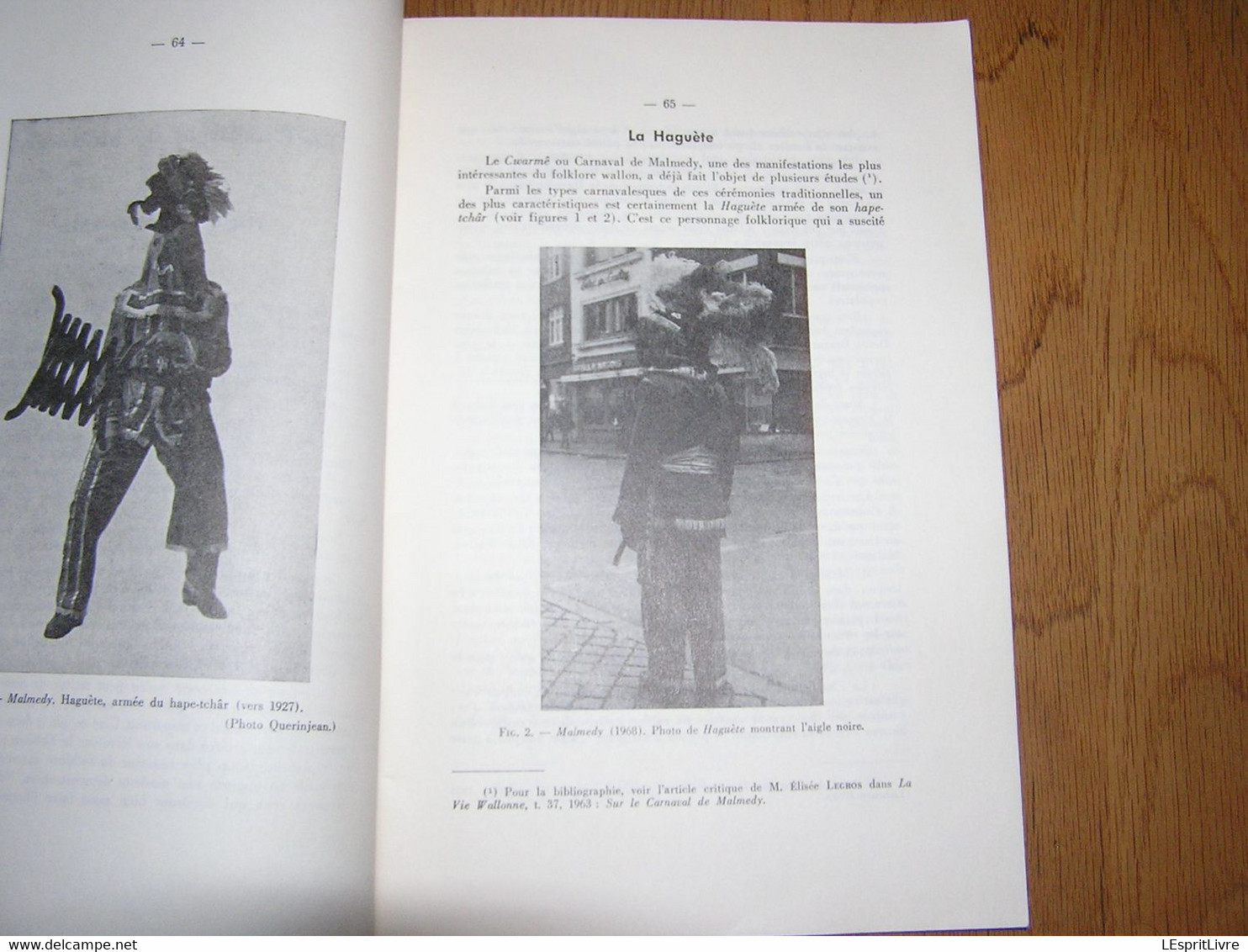 LE CARNAVAL DE MALMEDY Haguète & Hape Tchâr 1968 Marquet L Régionalisme Histoire Folklore Fête Traditions Coutumes - Belgique