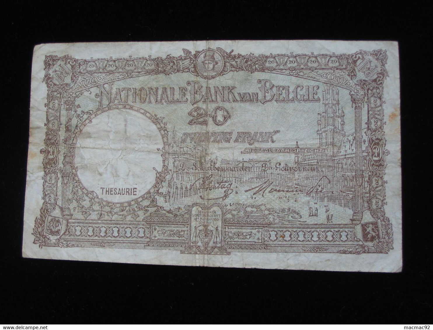 BELGIQUE - 20 Francs - TWLNTIG FRANK 1946  - Banque Nationale De Belgique  **** EN ACHAT IMMEDIAT **** - Other & Unclassified