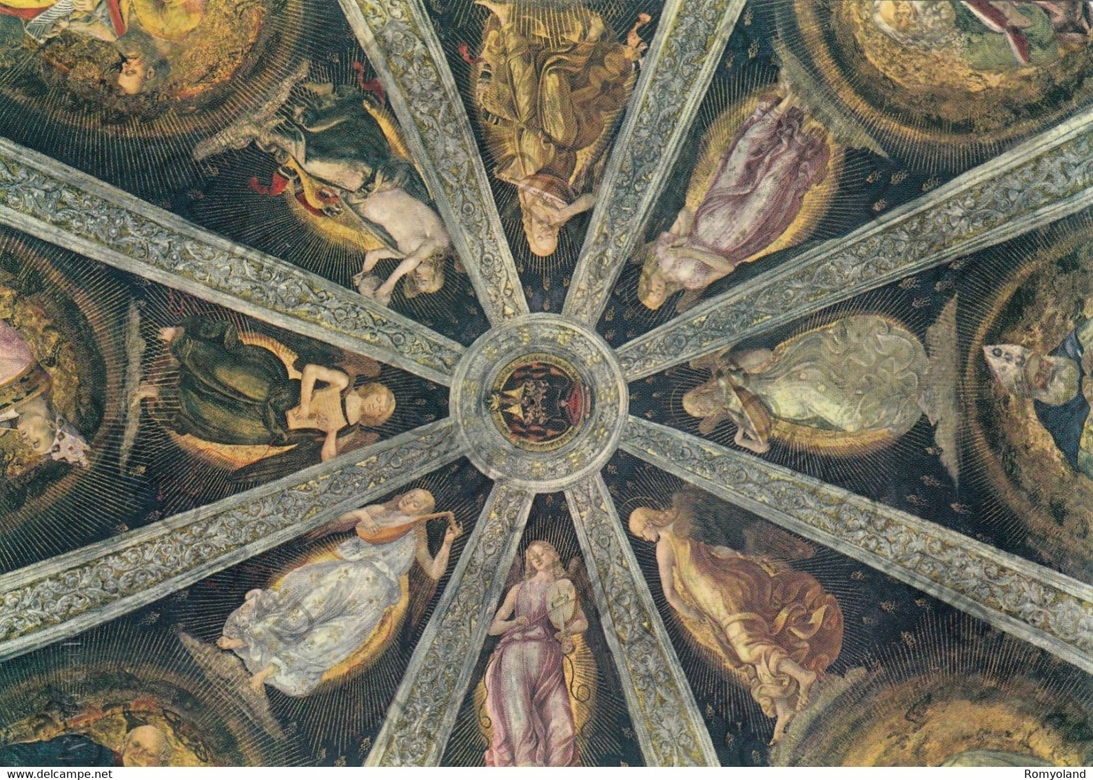 CARTOLINA  LORETO,MARCHE,L.SIGNORELLI (1491-1496)SAGRESTIA DI S.GIOVANNI-CUPOLA,STORIA,CULTURA,RELIGIONE,NON VIAGGIATA - Ancona