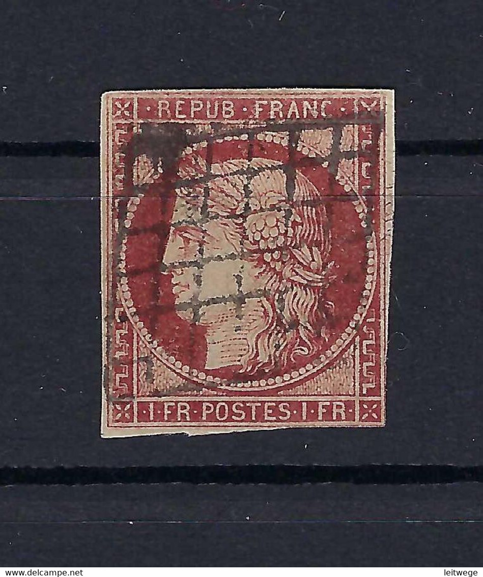 Frankreich Mi.7b Gestempelt Kat.1300,-€ - 1849-1850 Ceres