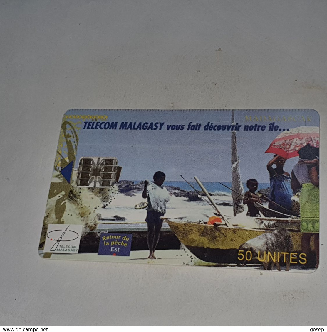Madagascar-(MDG-20)-returning After Fishing-(17)-(50units)-(02995990)-used Card+1card Prepiad,free - Madagascar