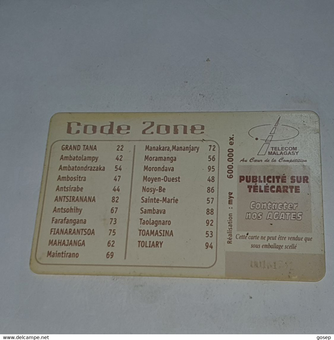 Madagascar-(MDG-25A/1)-booths-(18)-(25units)-(00161741)-used Card+1card Prepiad,free - Madagascar