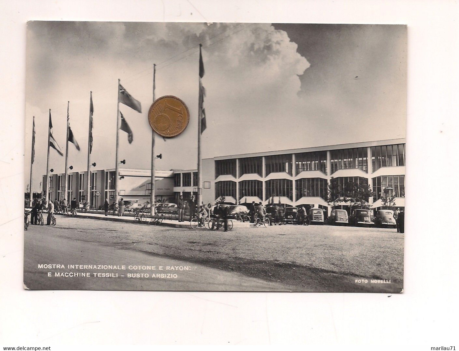 MM412 Lombardia BUSTO ARSIZIO Varese MOSTRA COTONE TESSILE 1954 Viaggiata - Busto Arsizio