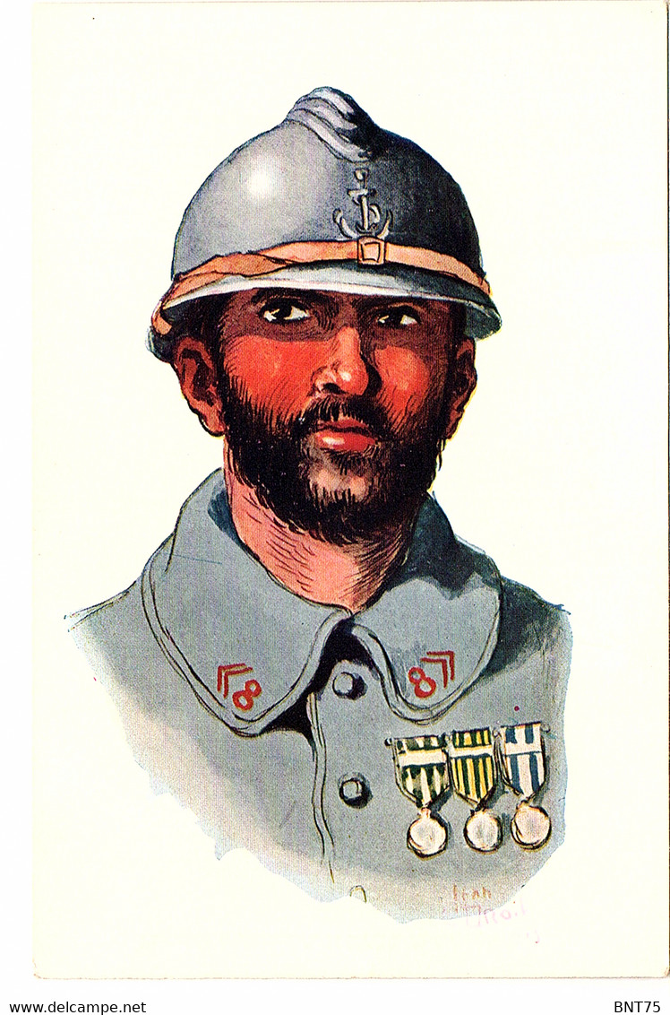 Portrait D'un Soldat Du 8e Régiment D'infanterie Coloniale, 1916 - Guerra 1914-18