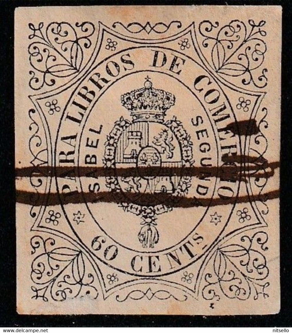 LOTE 1891 F  // (C055)  ESPAÑA 1869  LIBROS DE COMERCIO - Fiscaux