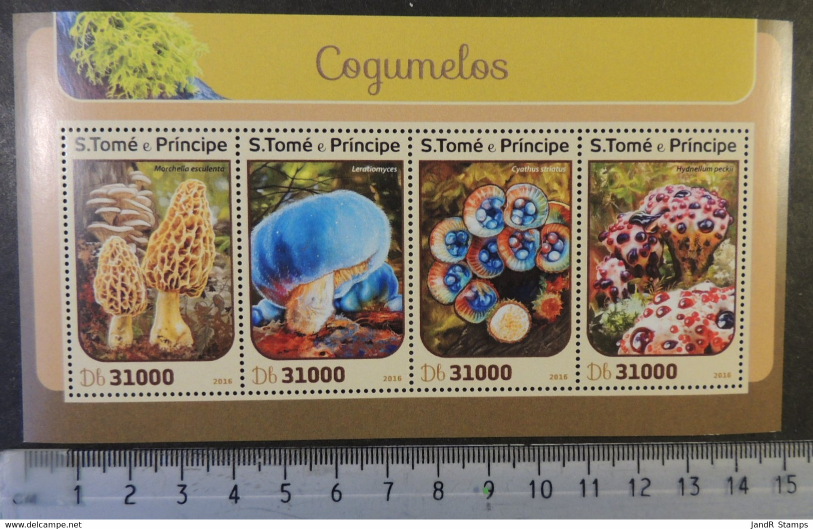St Thomas 2016 Mushrooms Fungi M/sheet Mnh - Full Sheets & Multiples