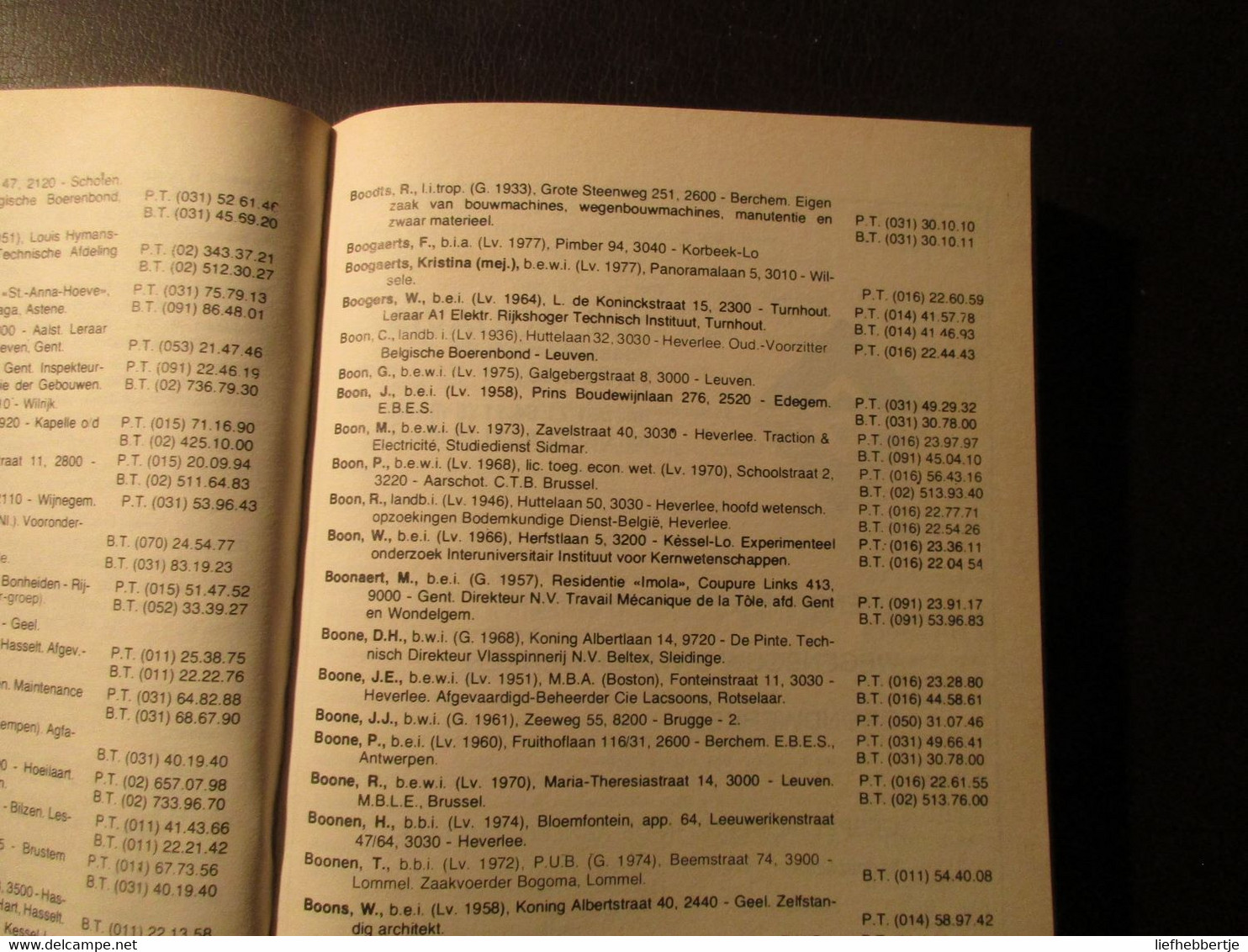 Koninklijke Vlaamse Ingenieursvereniging - Ledenlijst 1978 - Jaarboek Annuaire - Oud