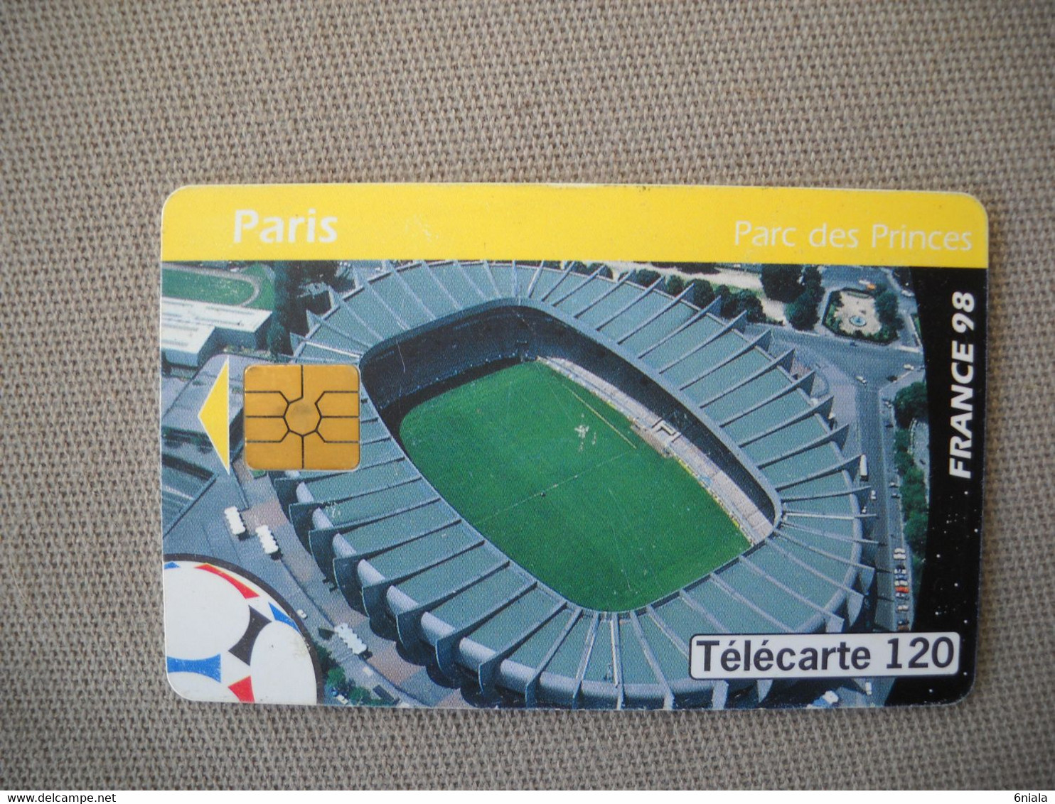 6929 Télécarte  Collection Football  FRANCE 98 Coupe Du Monde PARIS PARC DES PRINCES     (scans Recto Verso) 120U - Sport