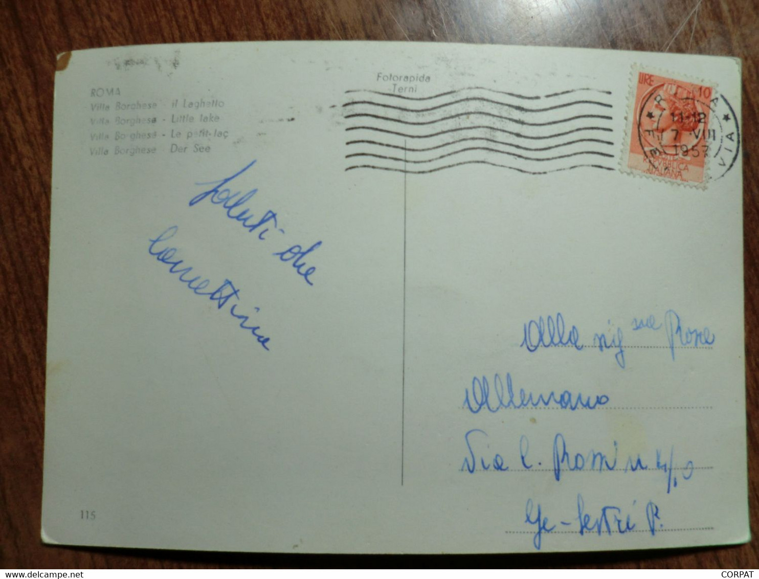 Cartolina Viaggiata Nel 1957 - Fiume Tevere