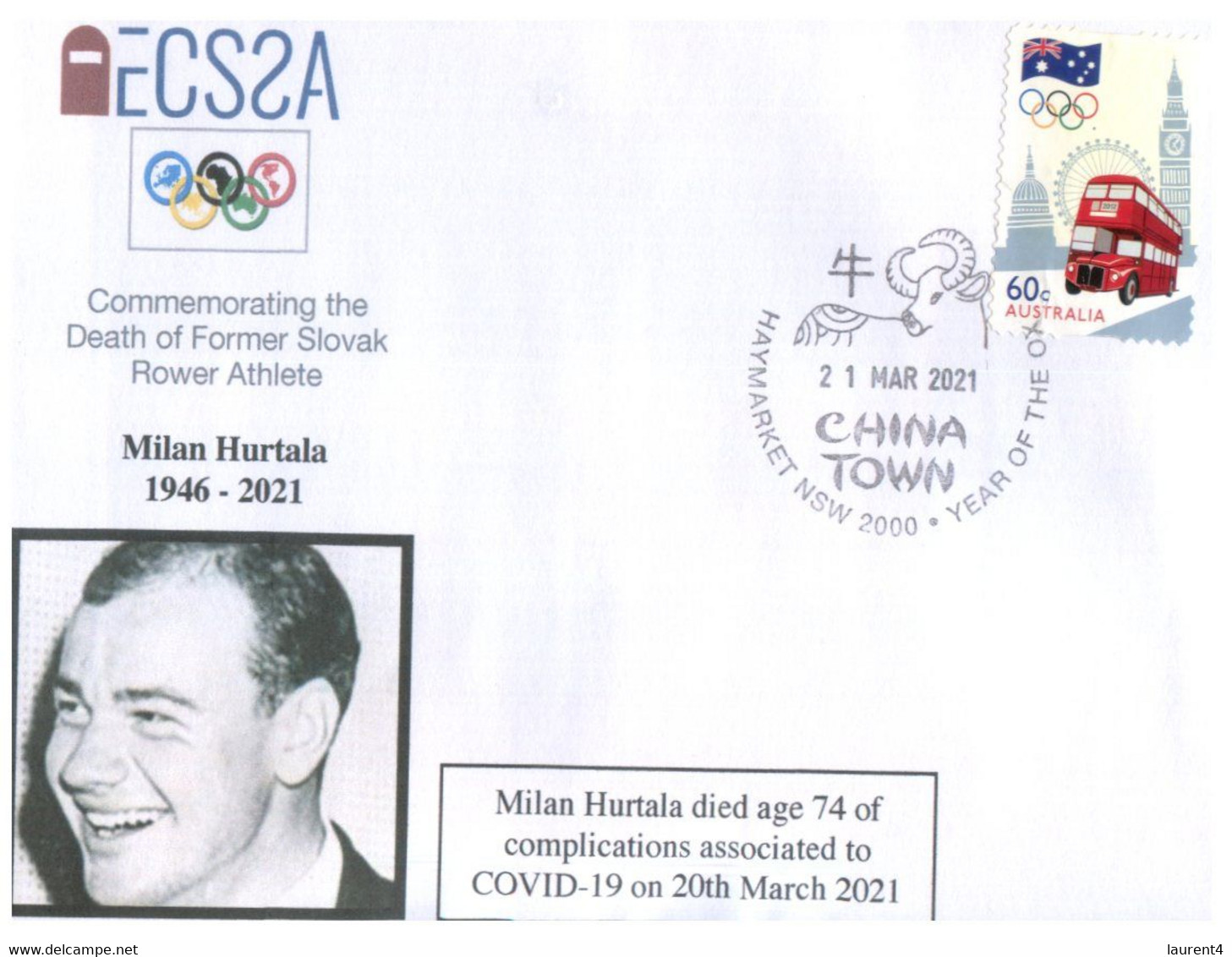 (LL 33) (Australia) COVID-19 Pandemic Related Death - Slovakia (21-03-2021) Milan Hurtala (Olympic Rower) - Enfermedades