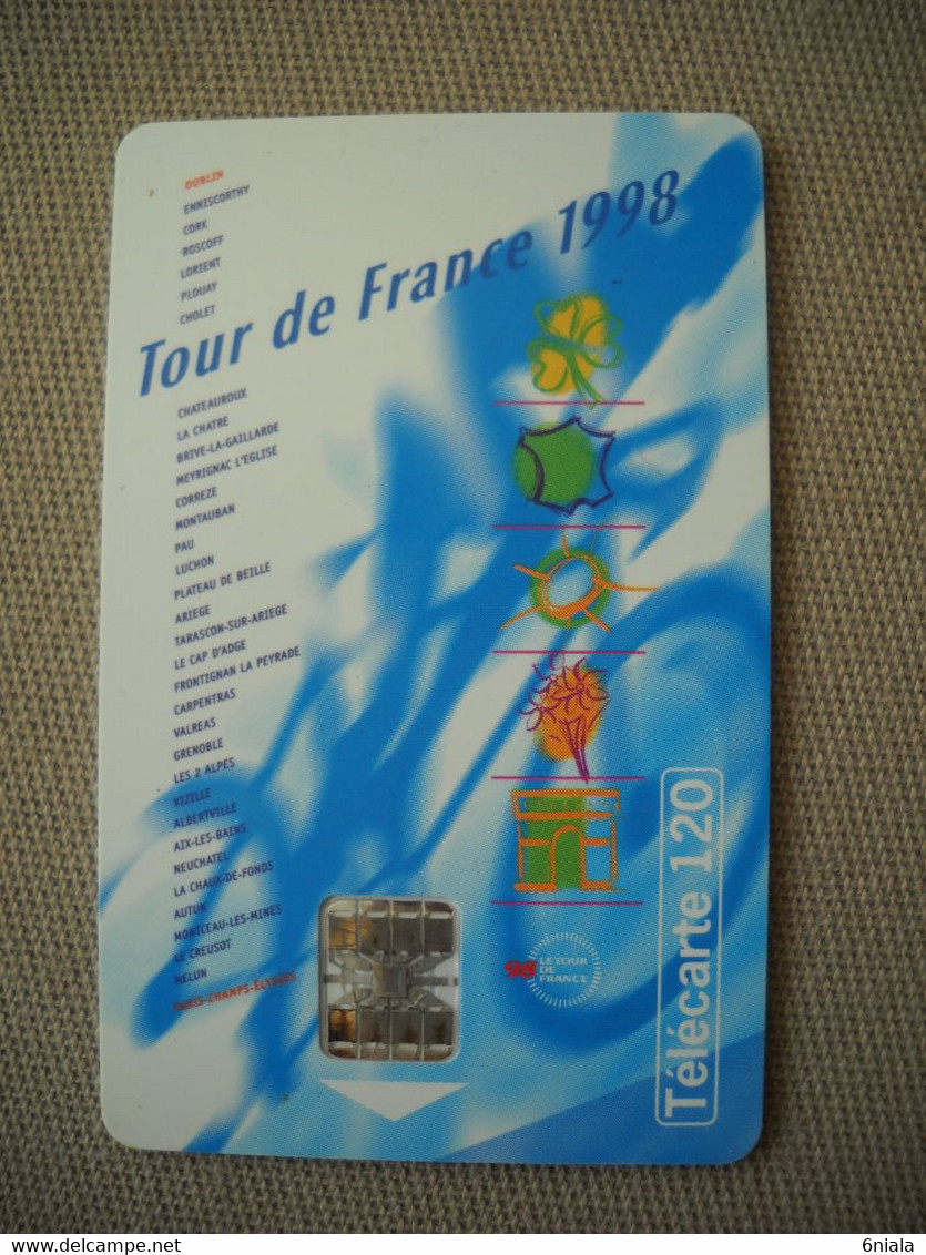 6936 Télécarte  Collection Cyclisme Tour De FRANCE 1998  Vélo   (scans Recto Verso) 120 U - Deportes