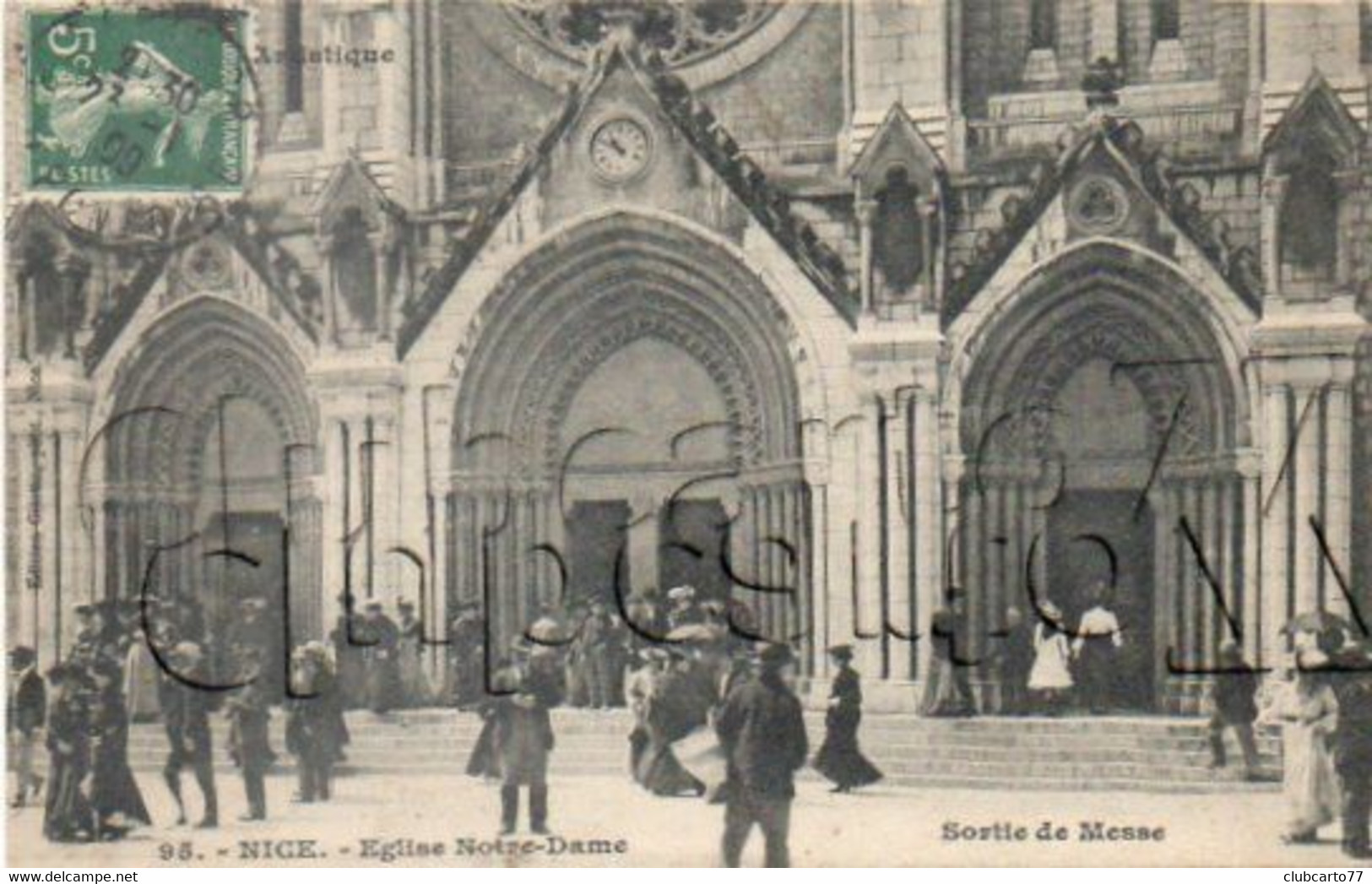 Nice (06) : GP De La Sortie De Messe à L'église ND En 1909 (animé) PF - Museums