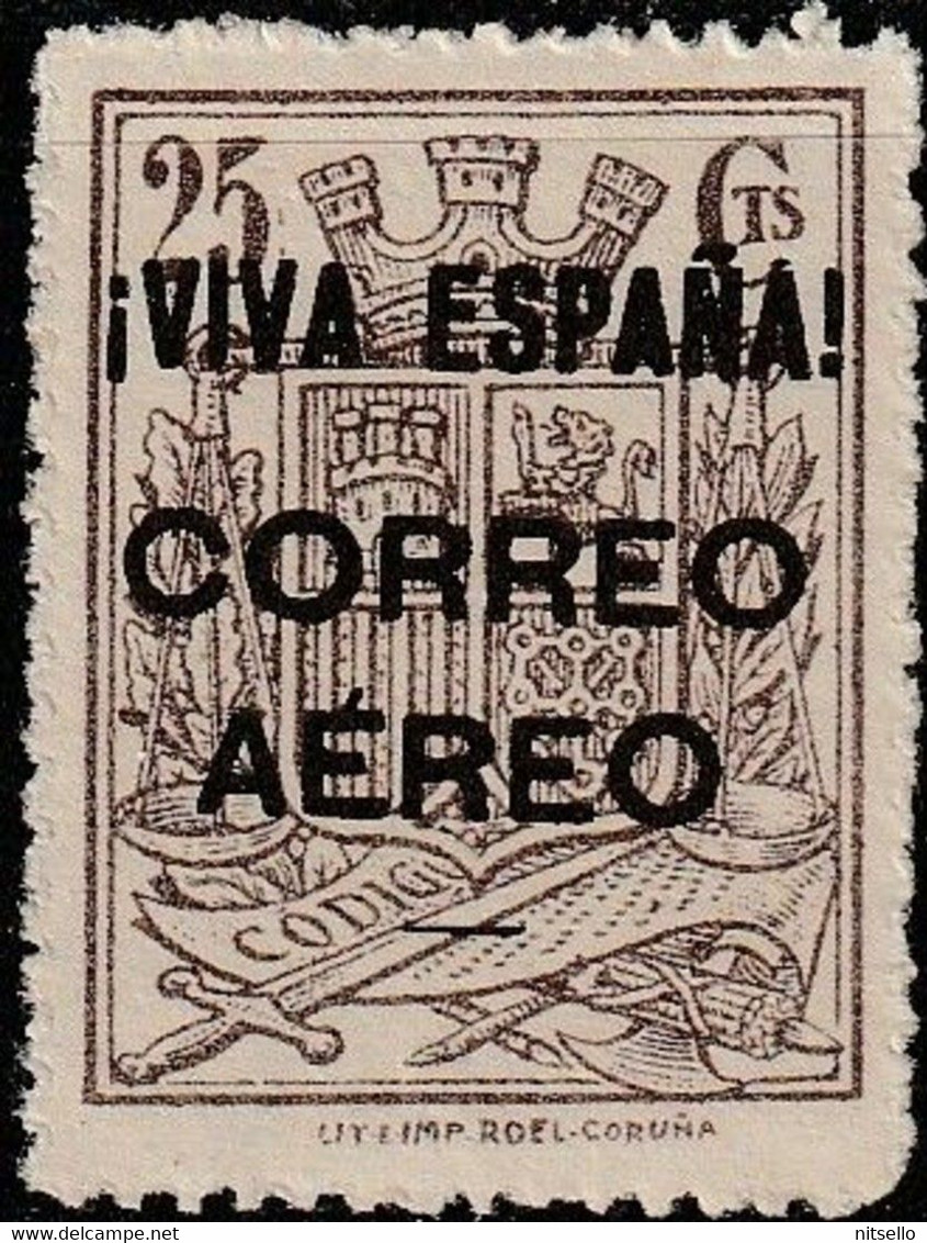 LOTE 2112B // (C110)  ESPAÑA 1937.   EDIFIL:  E.L.P. BURGOS 65. VALOR CLAVE *MH - Emissioni Nazionaliste