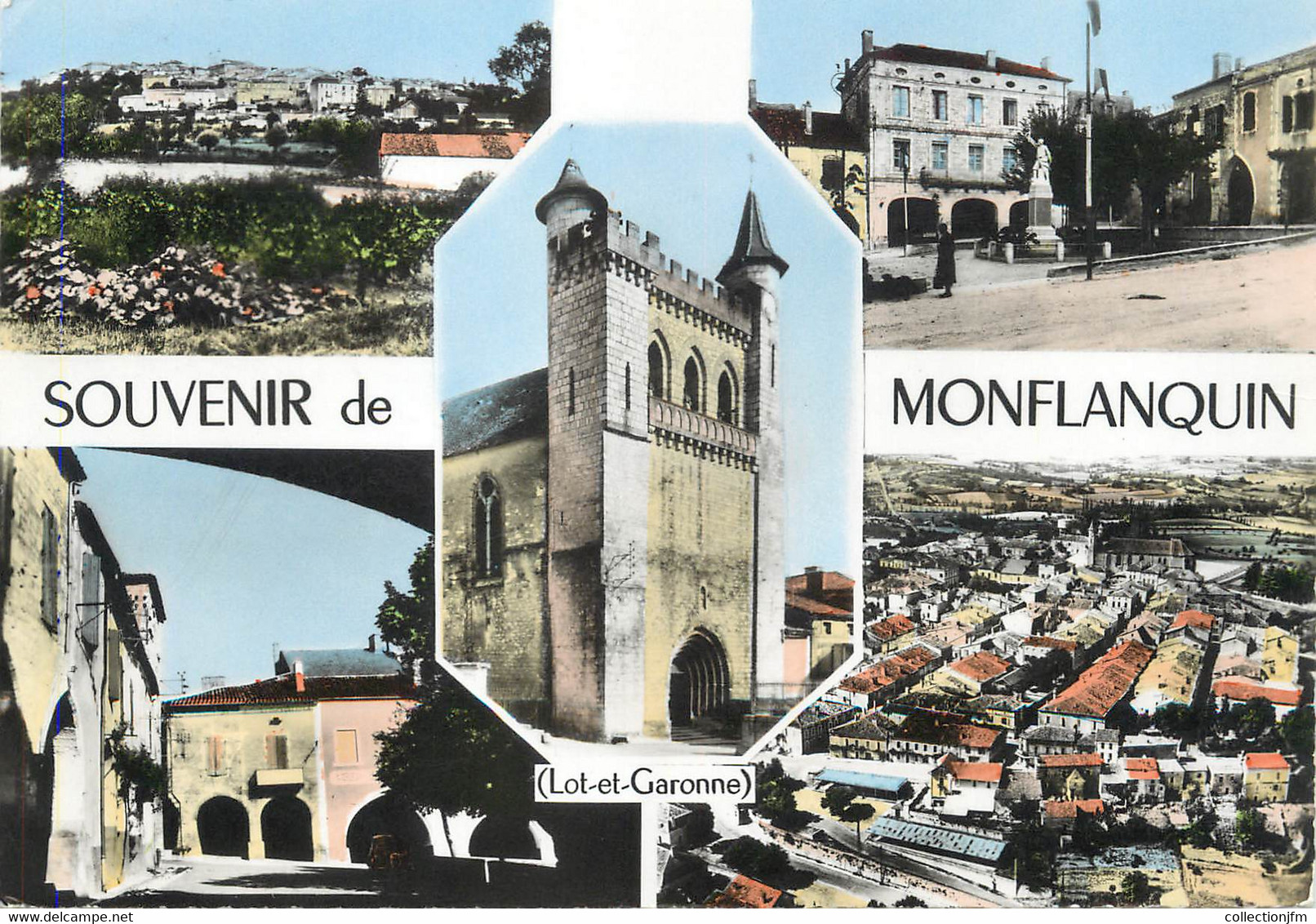 / CPSM FRANCE 47 "Souvenir De Montflanquin" - Monflanquin