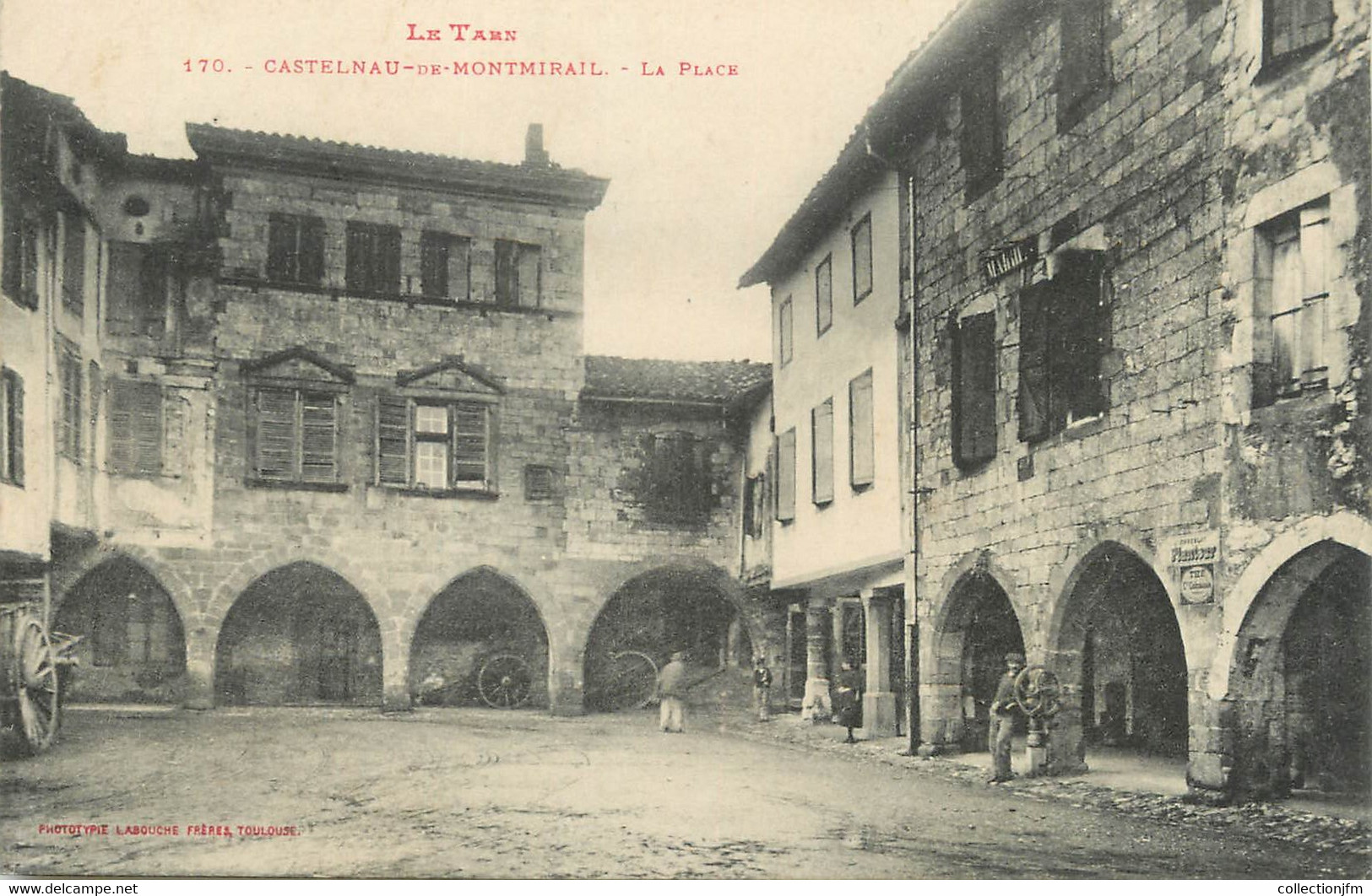 / CPA FRANCE 81 "Castelnau De Montmirail, La Place" - Castelnau De Montmirail