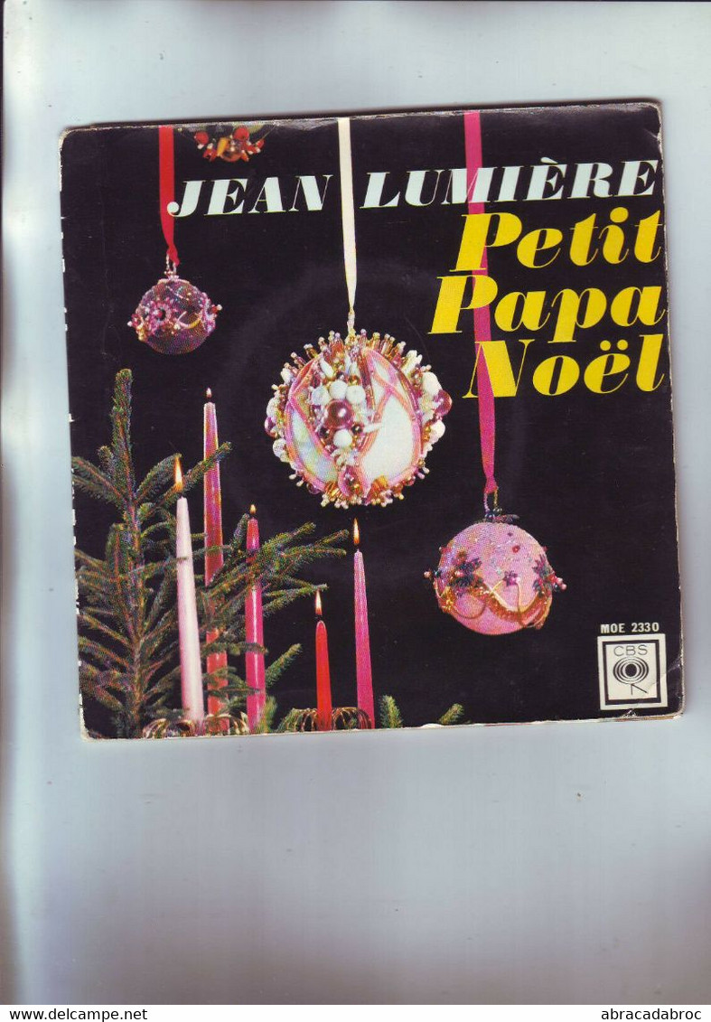 Disque 45 Tours Jean Lumiere - Petit Papa Noel -- 4 Titres - Chants De Noel