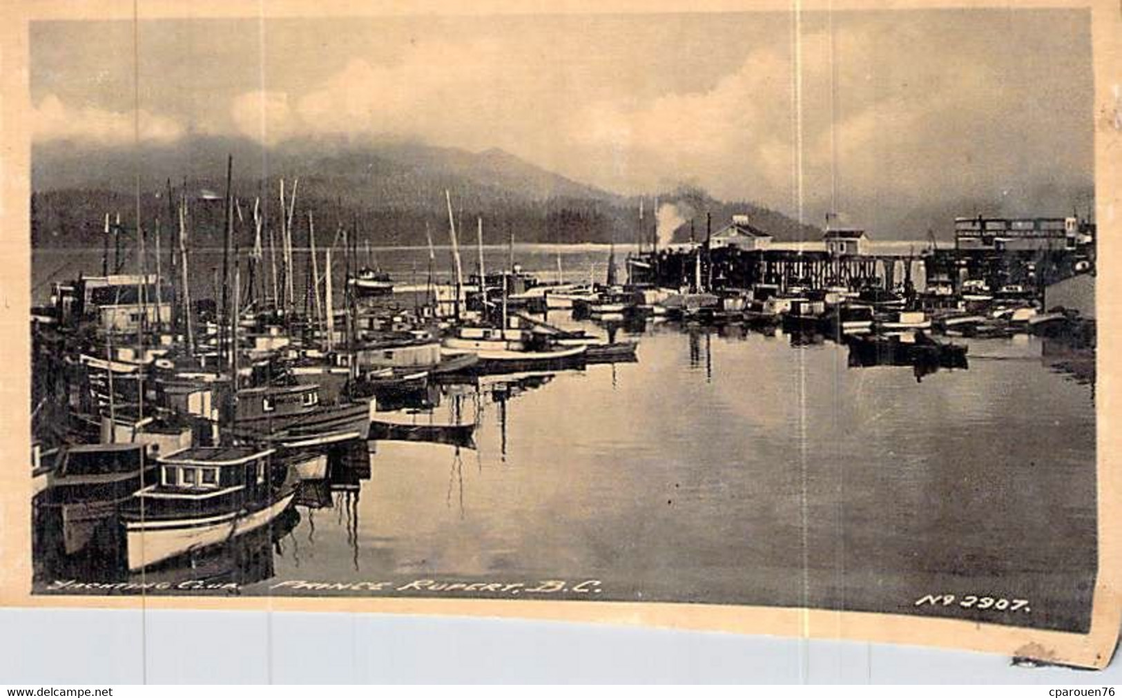 Carte Photo Cpa Amérique > Canada > Colombie Britannique > Prince Rupert Vue Générale De La Ville - Prince Rupert