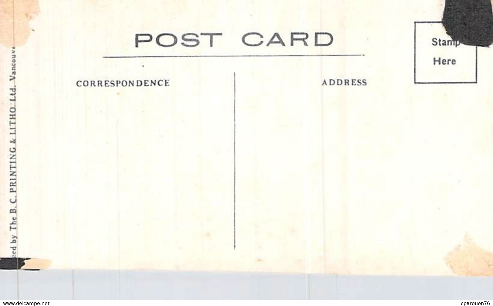 Carte Photo Cpa Amérique > Canada > Colombie Britannique > Prince Rupert Vue Générale De La Ville - Prince Rupert