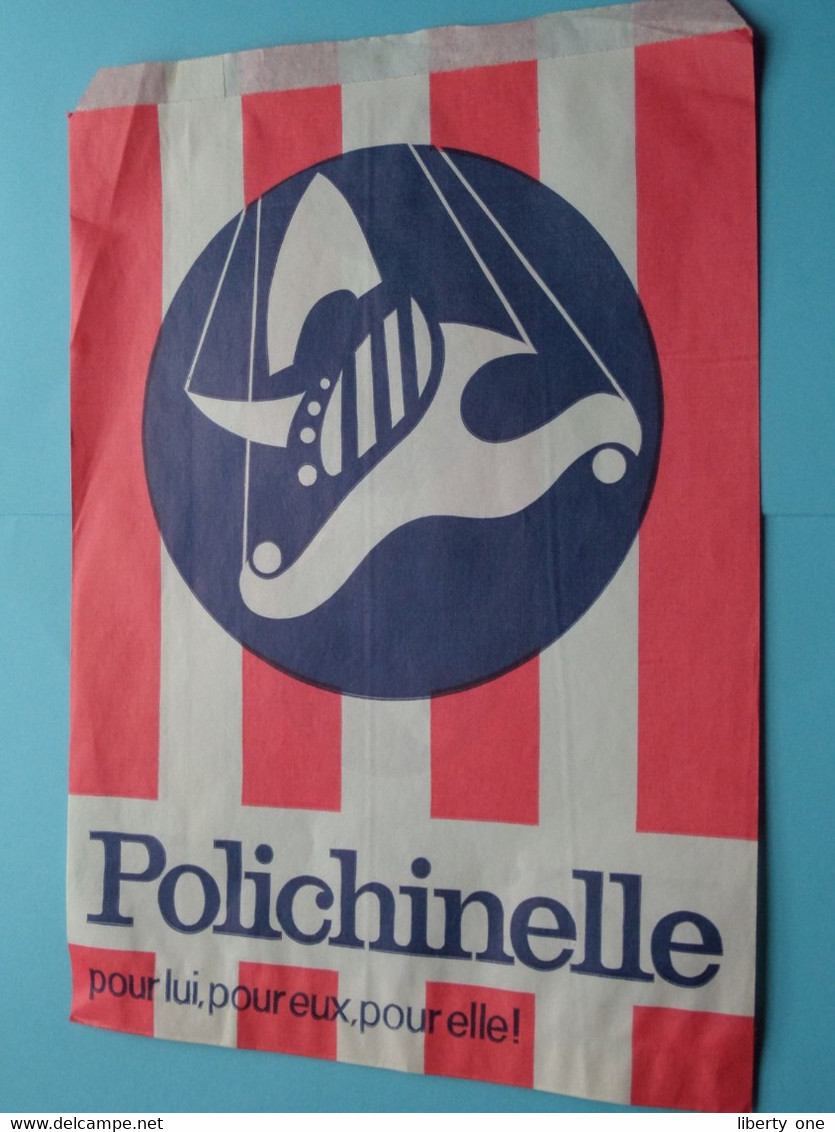 SAC Papier ( Publicité POLICHINELLE Pour Lui, Pour Eux, Pour Elle ! ) Papieren ZAK ( Zie / Voir Scans ) ! - Altri & Non Classificati