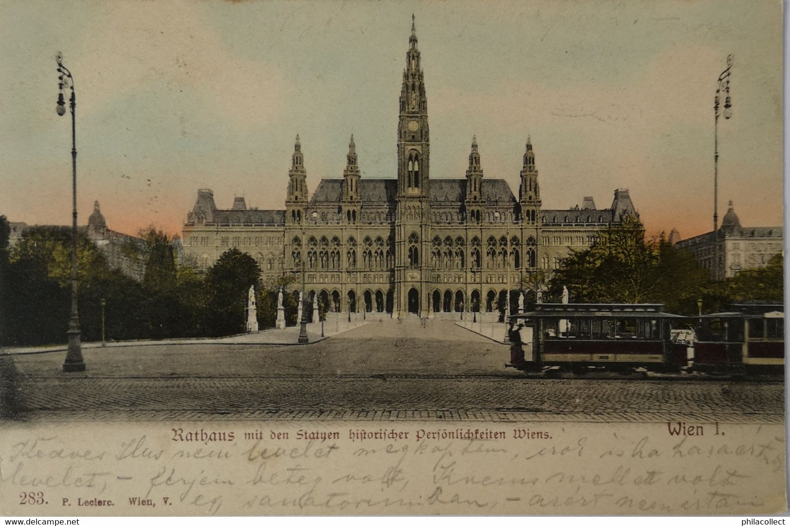 Austria // Wien I // Rathaus (Tram - Strassenbahn) 1906 - Sonstige & Ohne Zuordnung