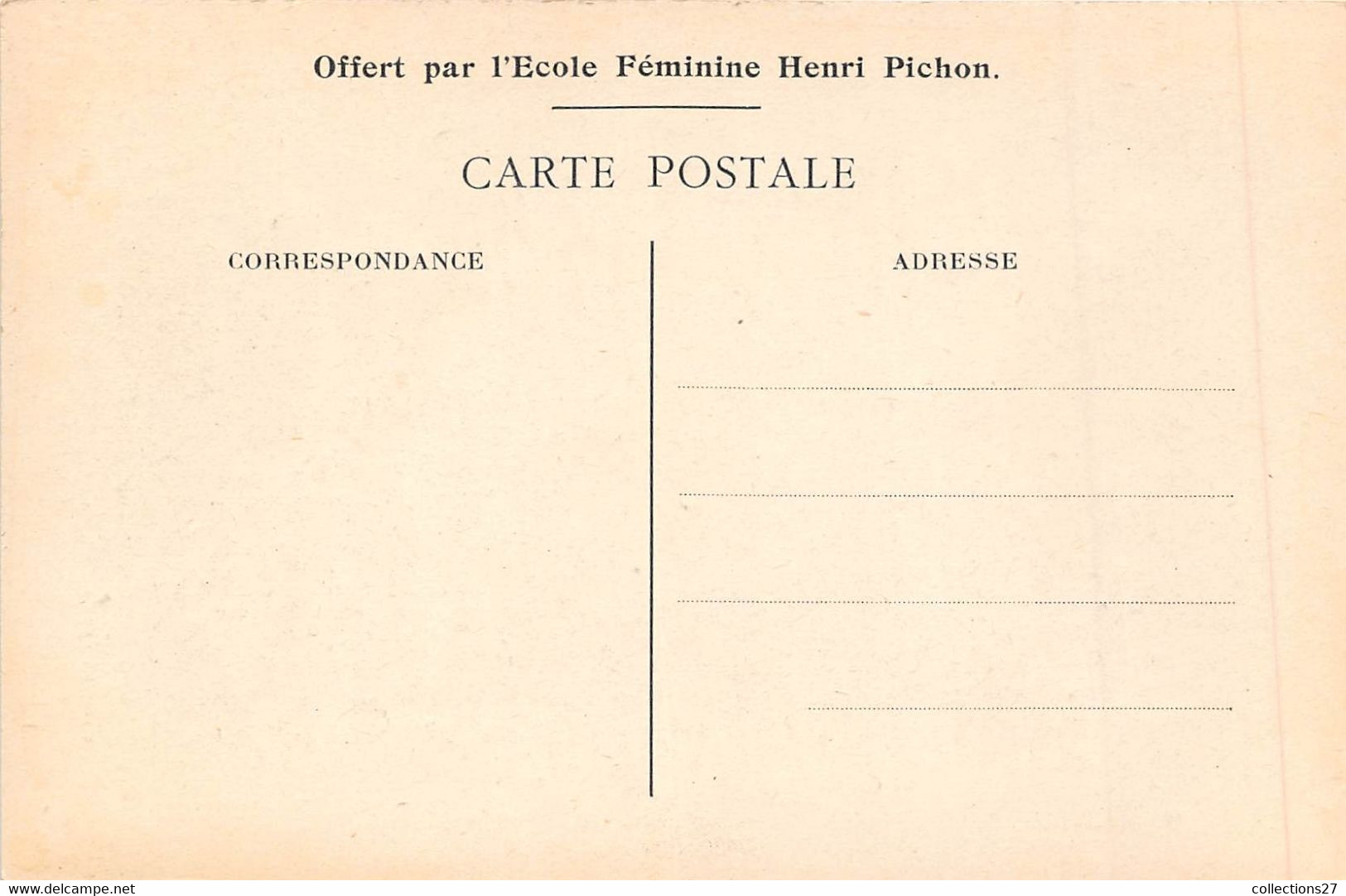 PARIS-75001-136 RUE DE RIVOLI- CARTES OFFERT PAR L'ECOLE HENRI PICHON - CARNET CALENDRIER 1915/1916 DE 4 CARTES