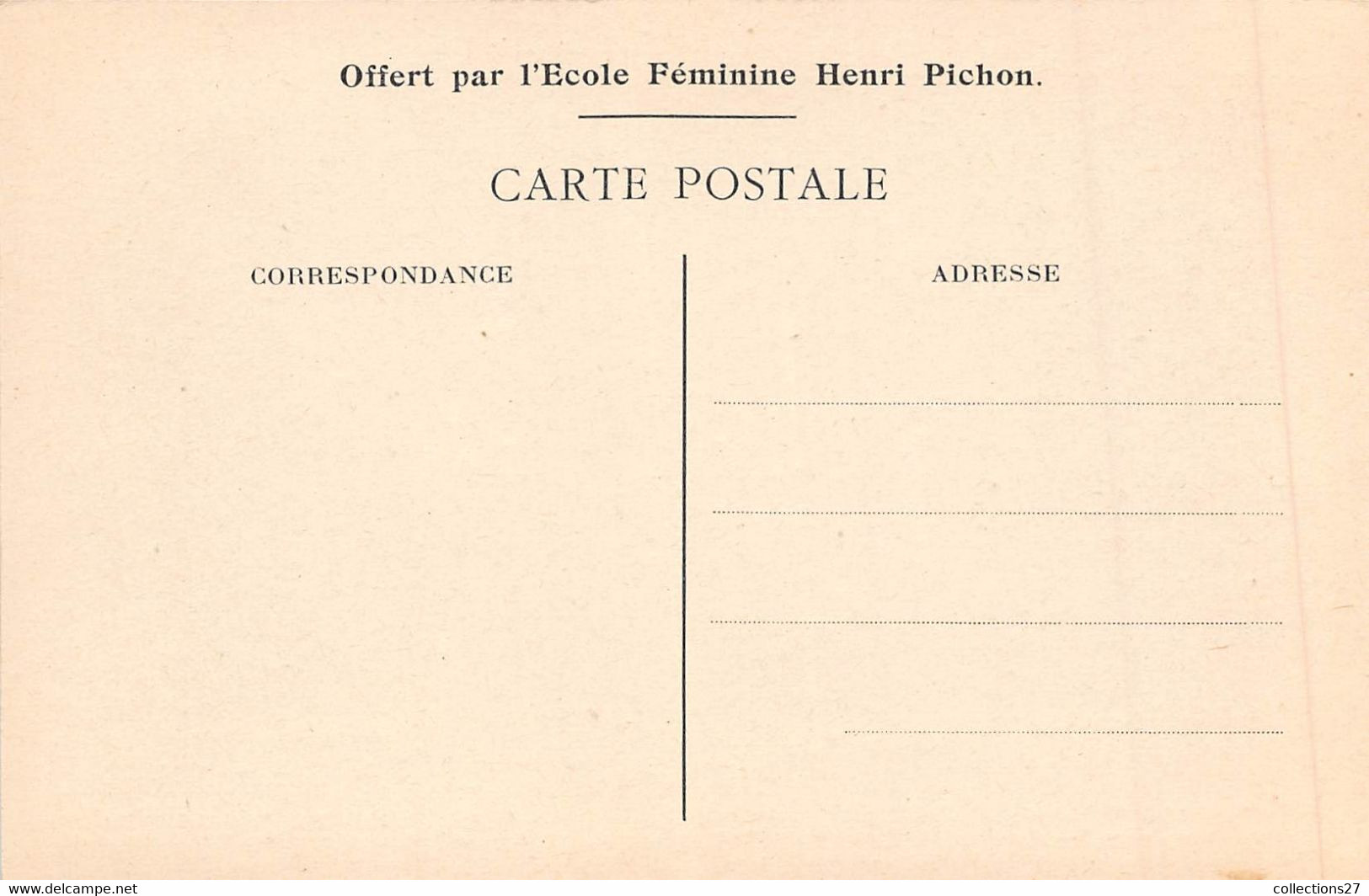 PARIS-75001-136 RUE DE RIVOLI- CARTES OFFERT PAR L'ECOLE HENRI PICHON - CARNET CALENDRIER 1915/1916 DE 4 CARTES