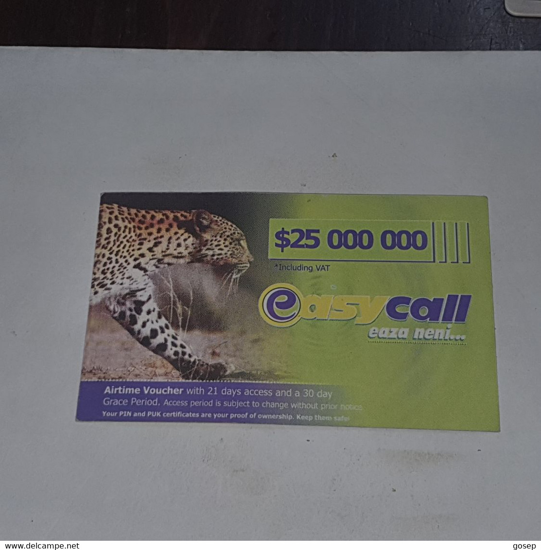 Zimbabwe-(zw-eas-ref-0001/9)-easy Call-(10)-(25.000.000)-(1061-8843-2148-9909)-used Card+1card Free - Simbabwe