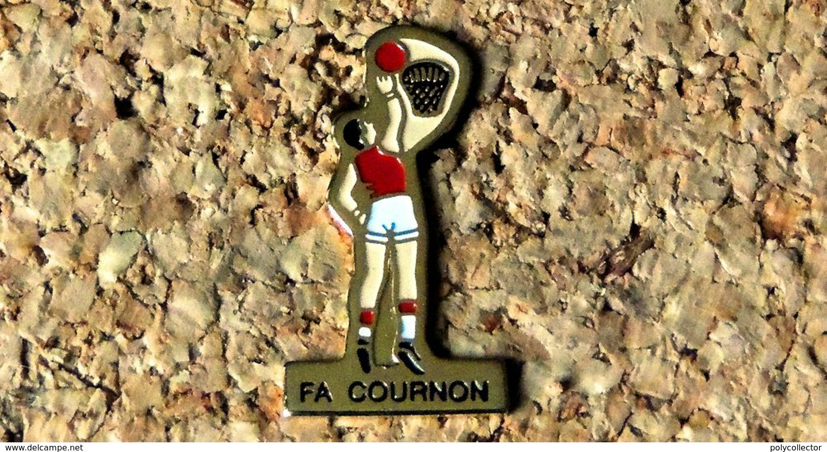 Pin's BASKET - FA Cournon D'Auvergne (63)  - Peint Cloisonné - Fabricant Inconnu - Basketball