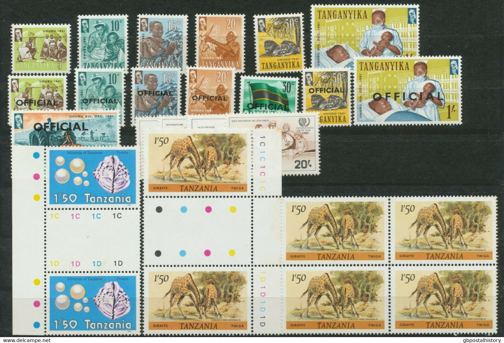 TANGANYIKA/TANZANIA 1961/87, Small Lot With Superb U/M Mint Never Hinged Sets - Tanzanie (1964-...)